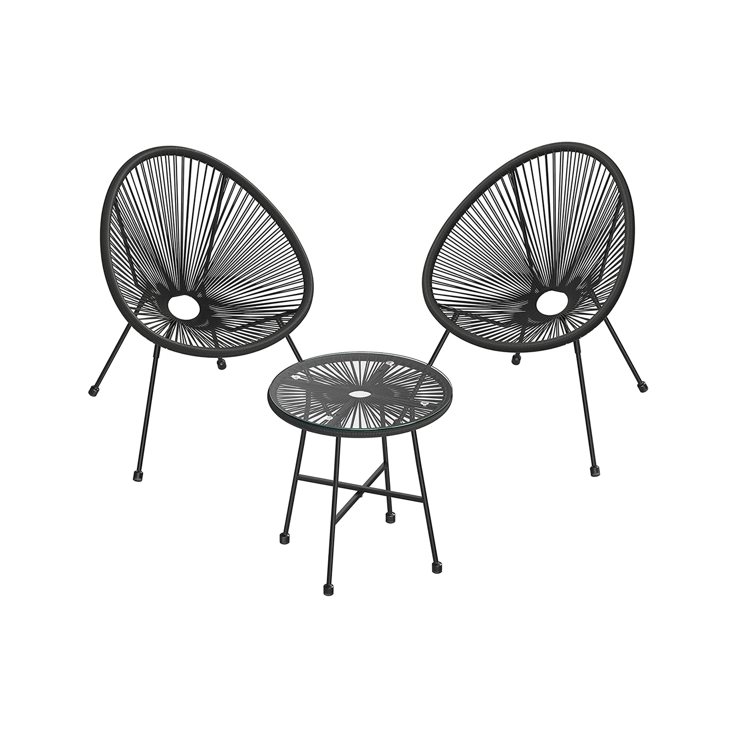 3 Pieces Acapulco Chairs Set - Indigo Home