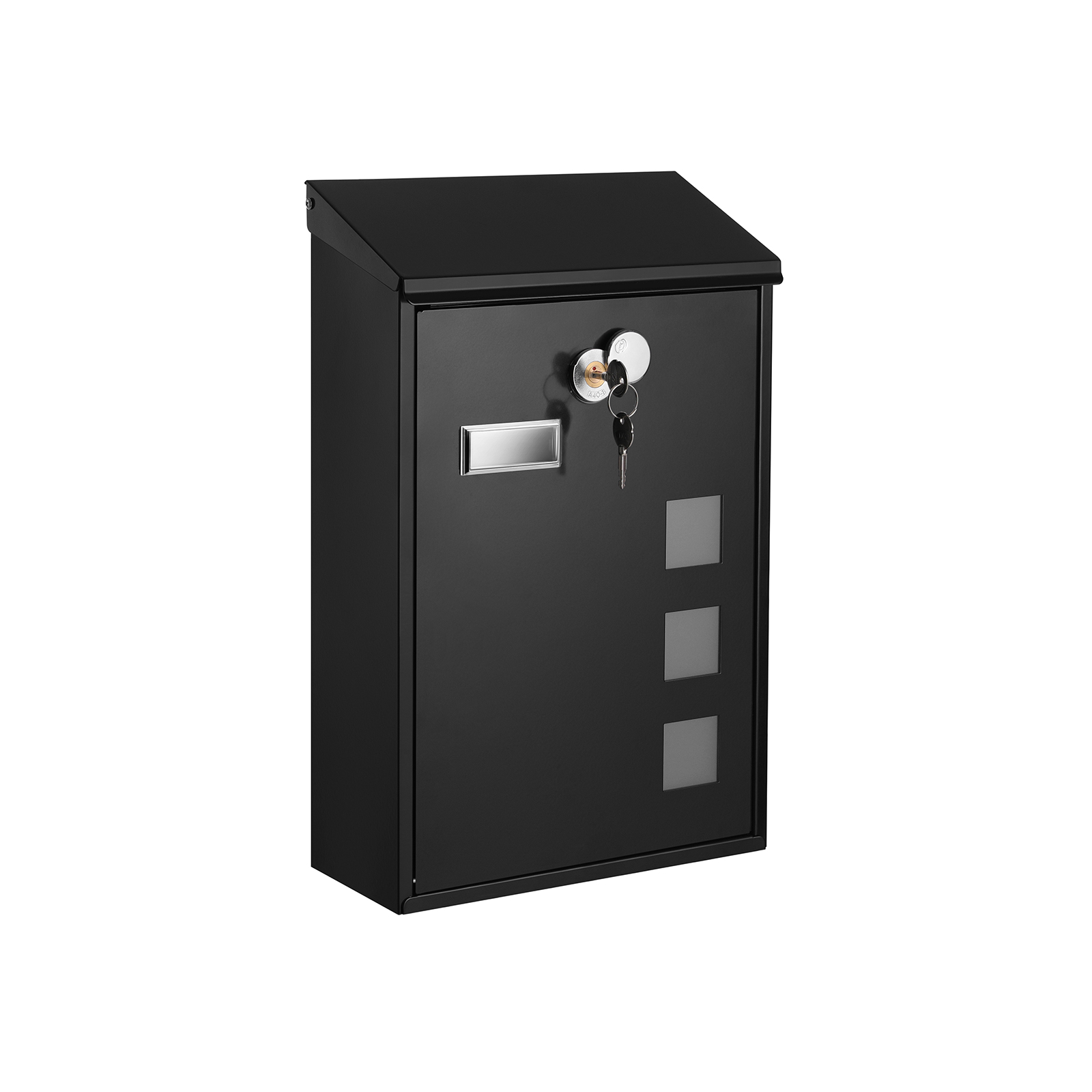 Wall Mounted Post Letter Box Black - Indigo Home