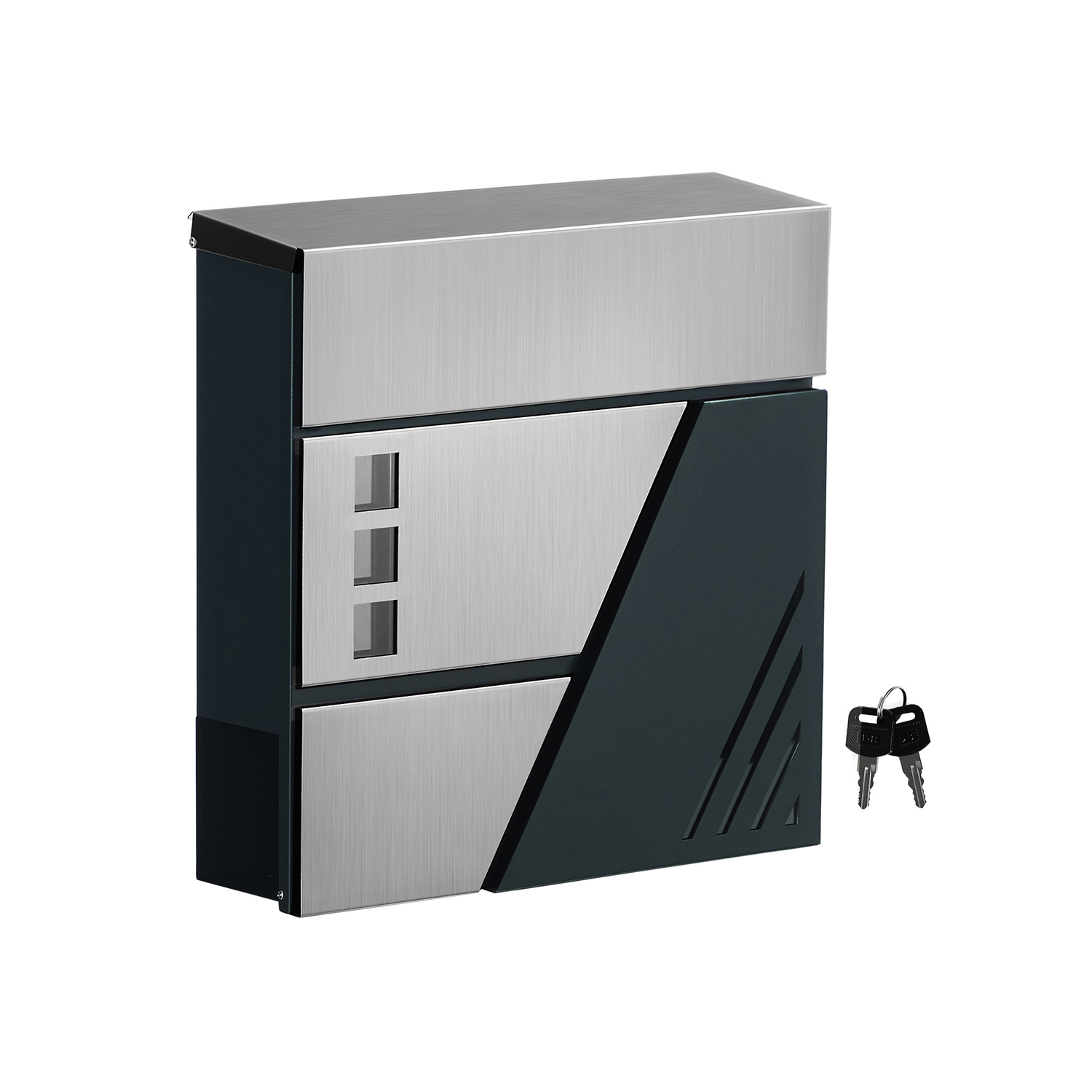 Large Locking Mailbox for Wall - Indigo Home