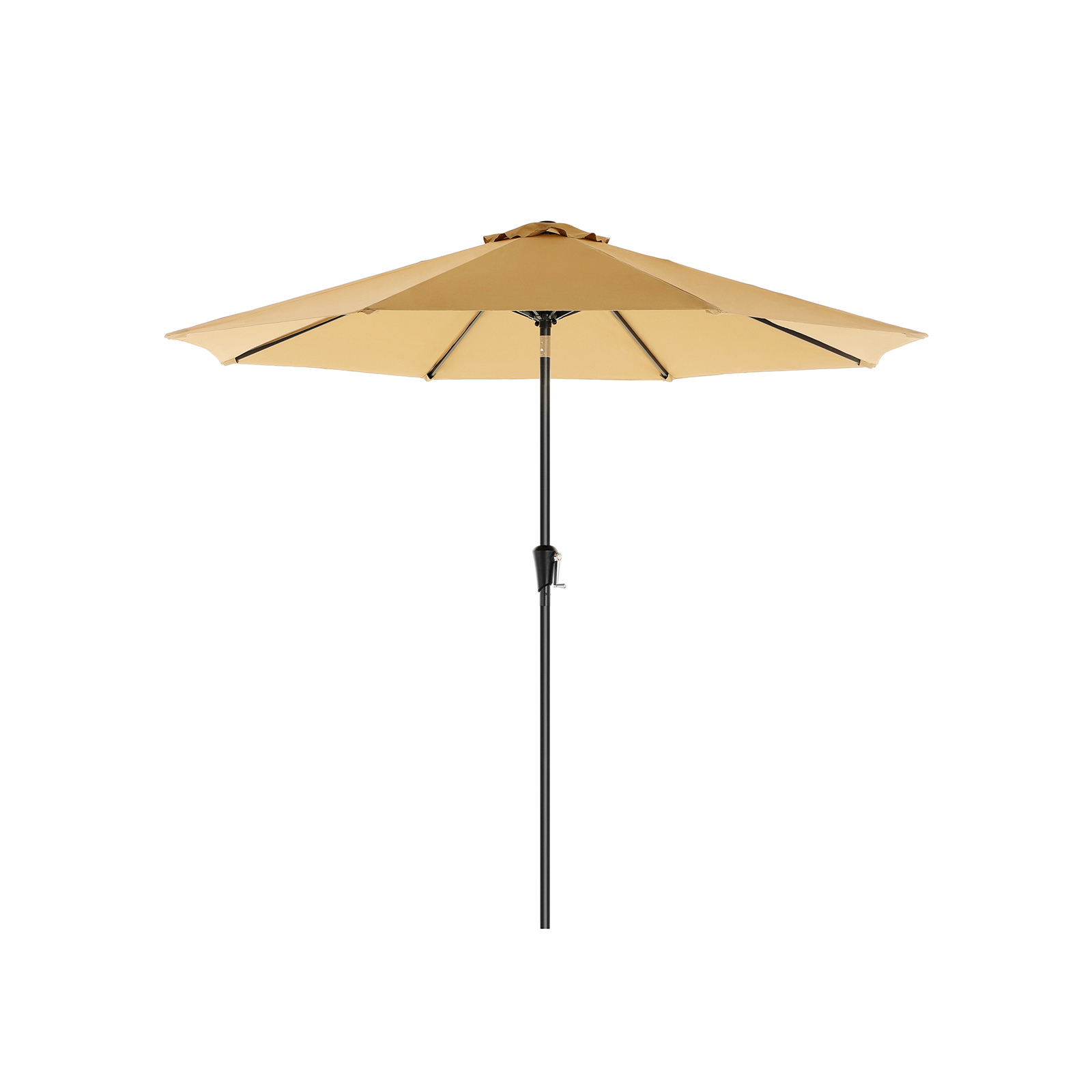 Beige Parasol with Air Vent for Patio - Indigo Home