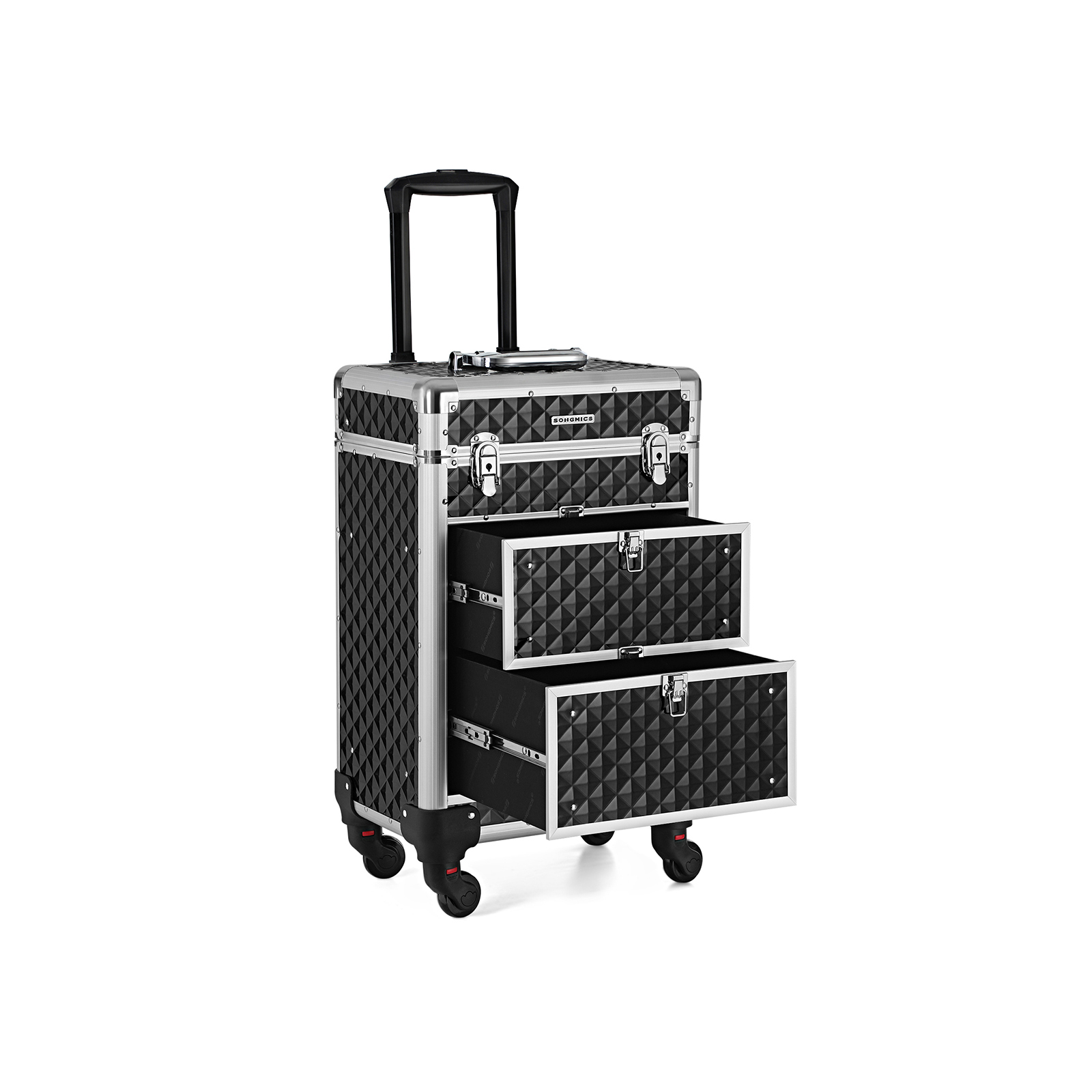 Rolling Lockable Makeup Case - Indigo Home