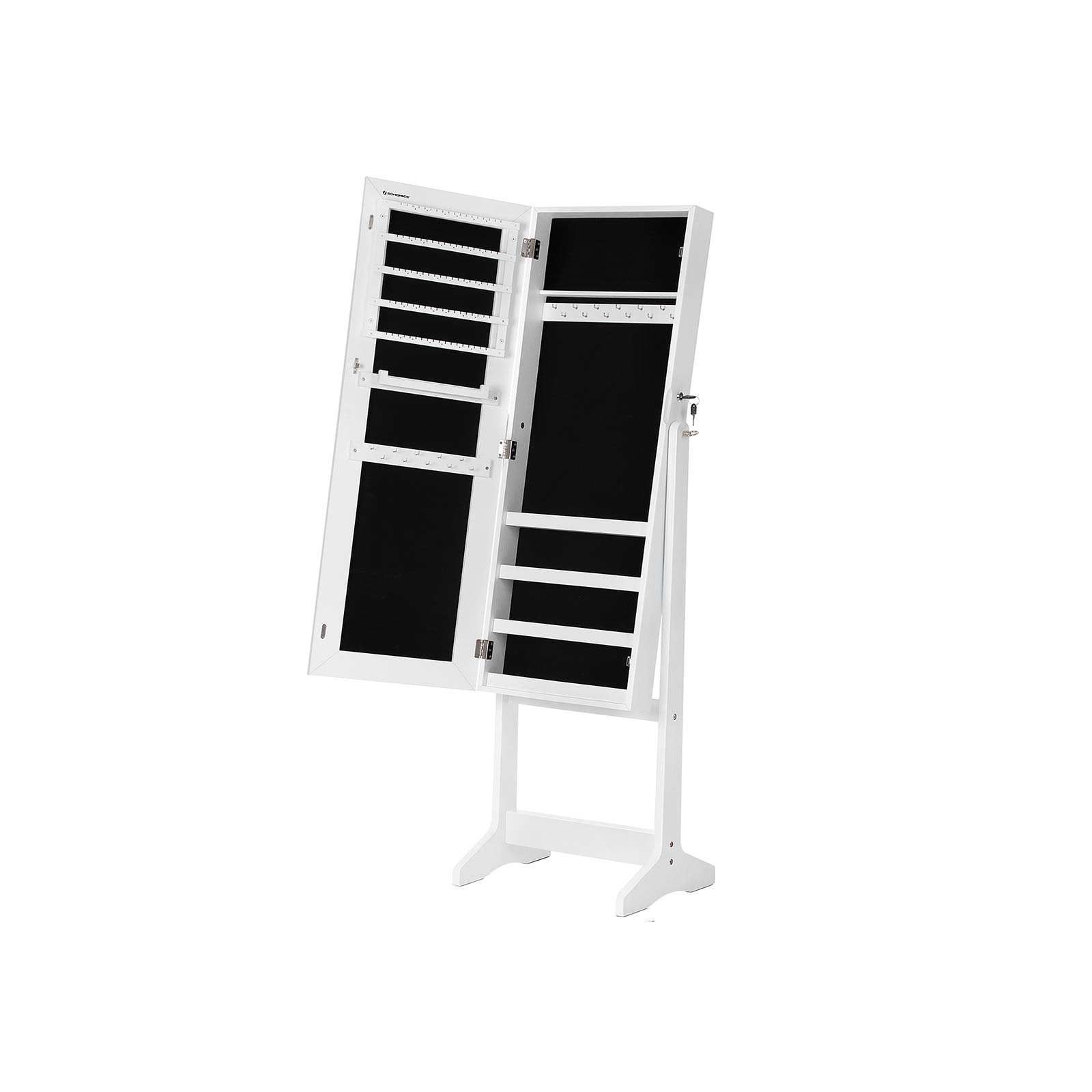 Full Mirrored Jewelry Cabinet - Indigo Home