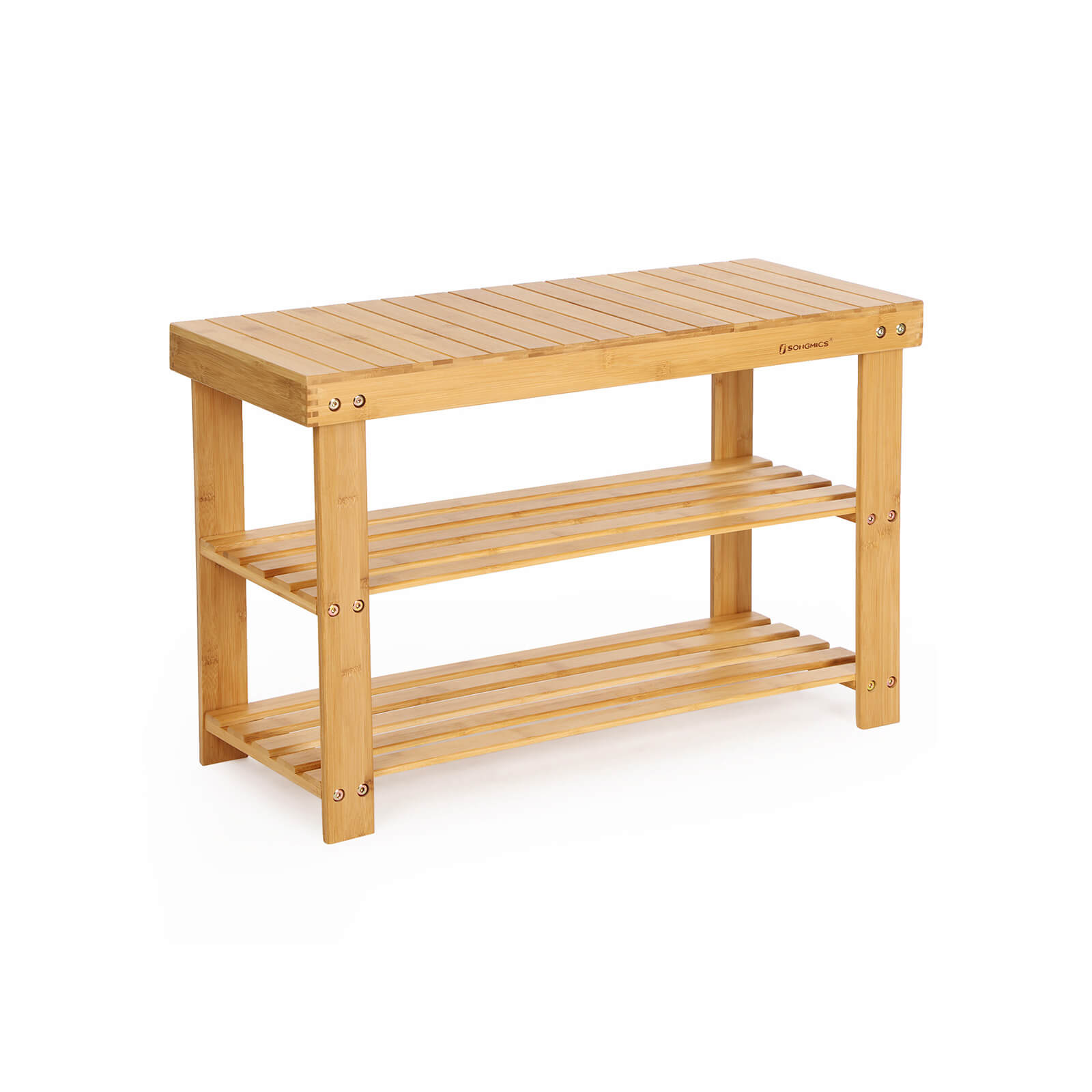 Bamboo Shoe Bench - Indigo Home