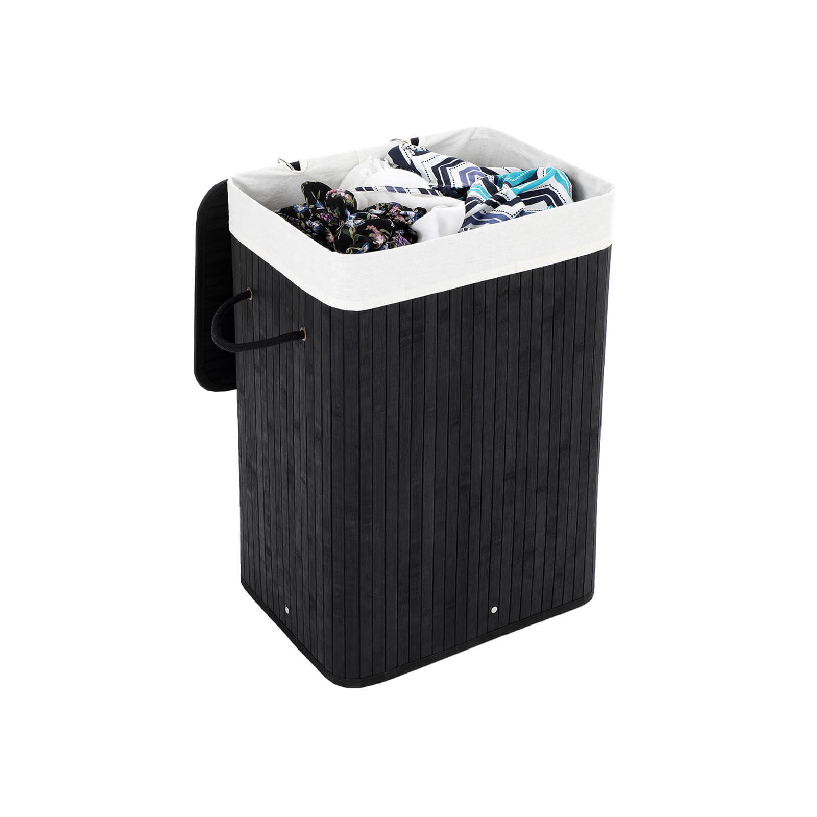 Bamboo Foldable Laundry Basket - Indigo Home