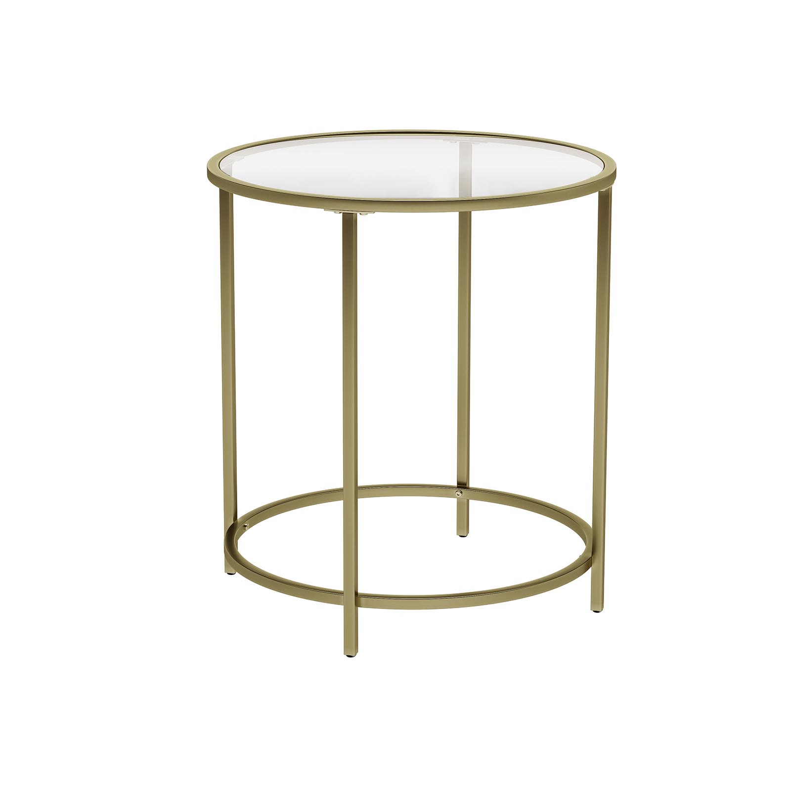 Golden Metal Side Table - Indigo Home