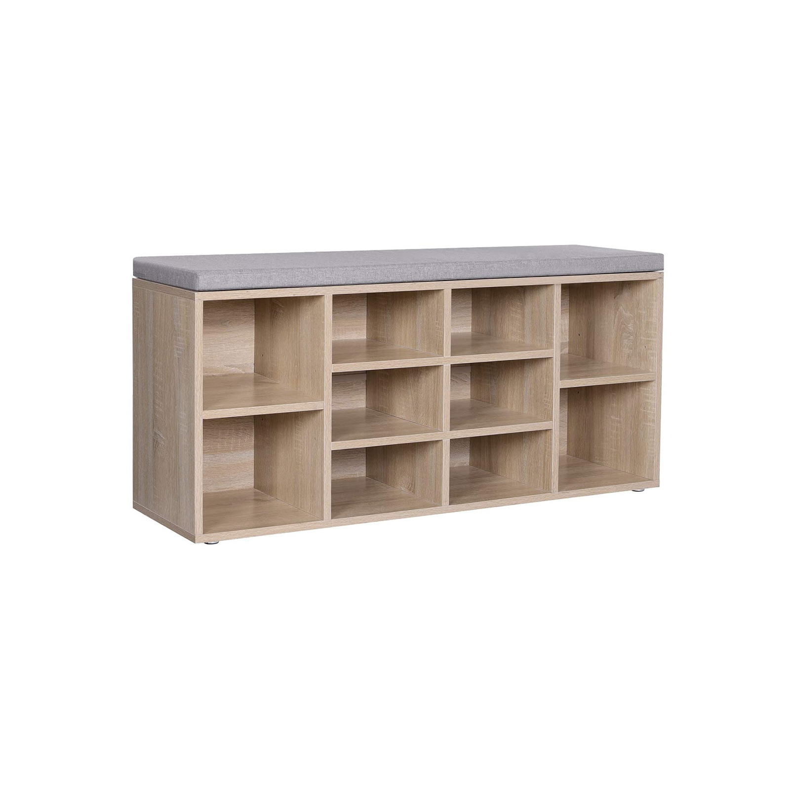10 Compartments Shoe Bench - Indigo Home