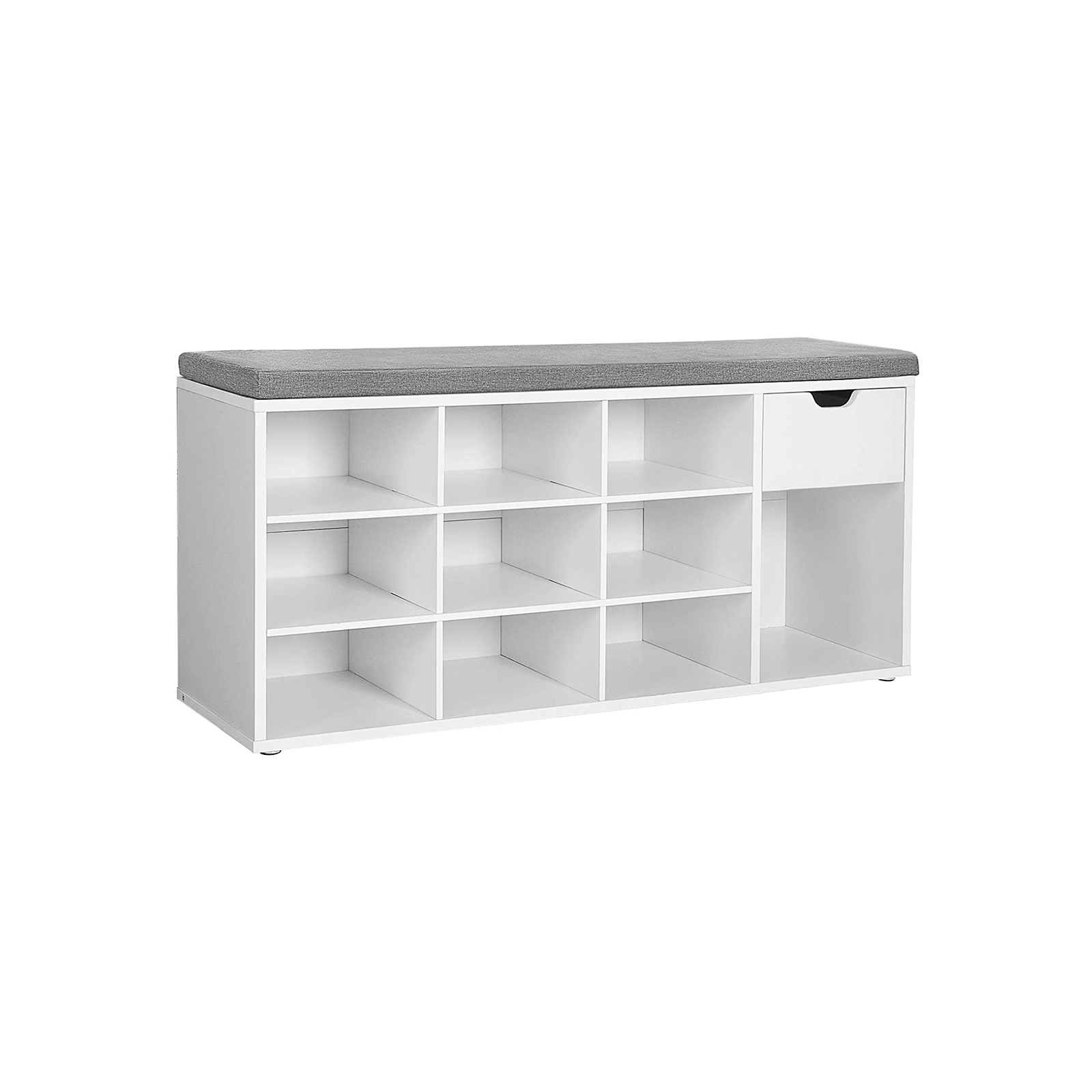 Open Compartments Shoe Bench - Indigo Home