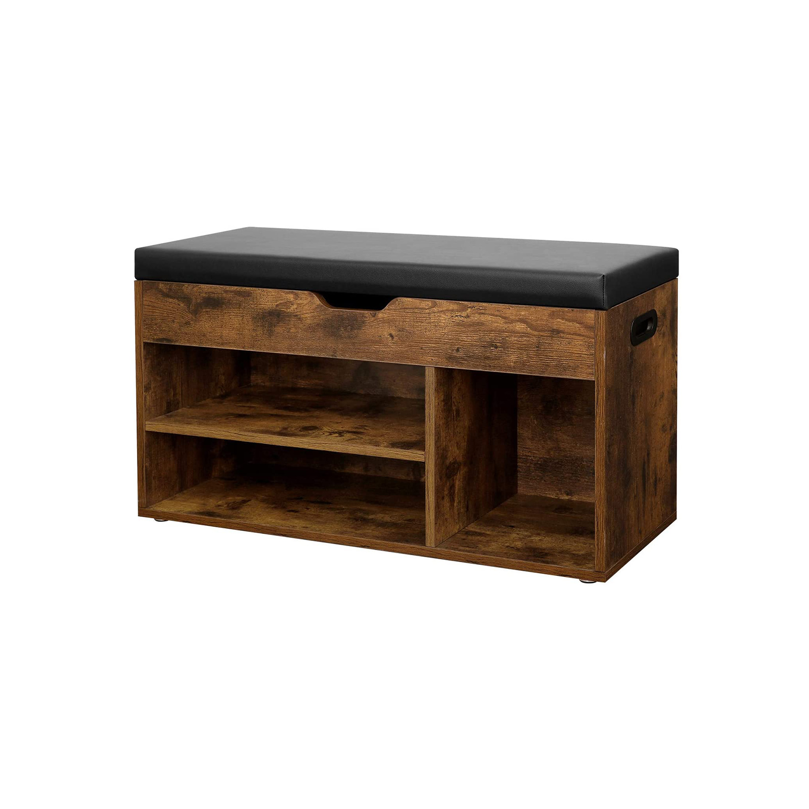 3 Compartments Shoe Bench - Indigo Home