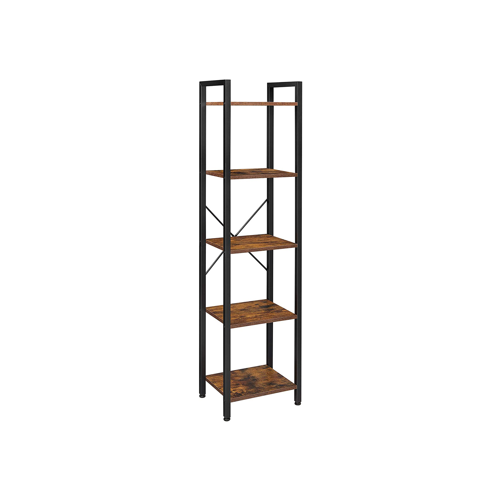 Industrial Brown 5 Layers Storage Rack Unit - Indigo Home