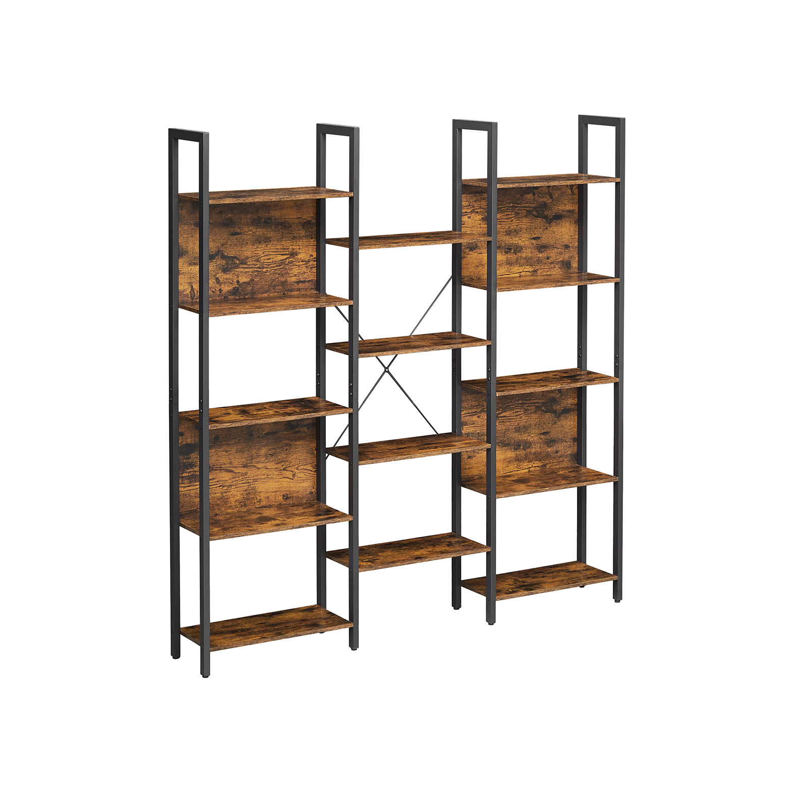 Large Bookshelf with 14 Storage Shelves - Indigo Home