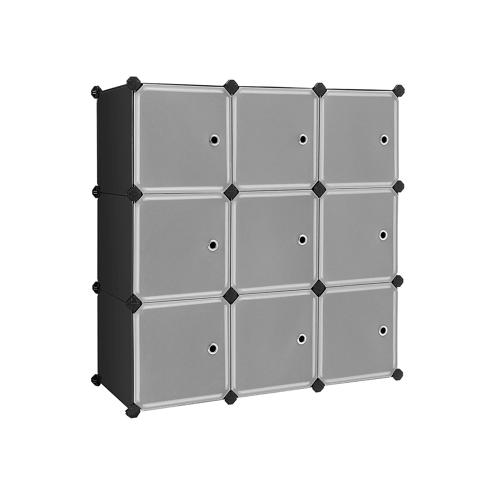 9 Cube Plastic Cabinet - Indigo Home