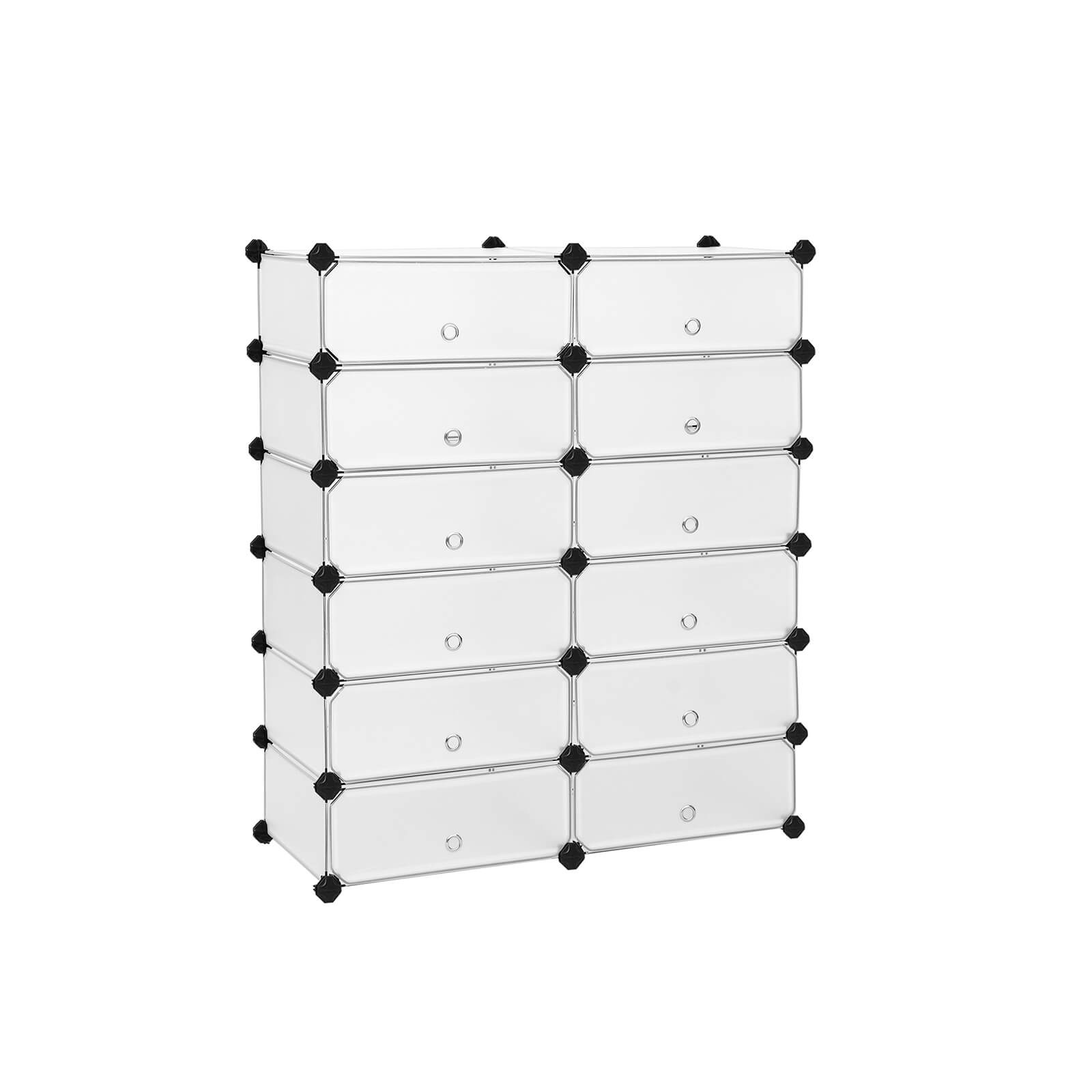 12 Cube Interlocking Storage Unit - Indigo Home