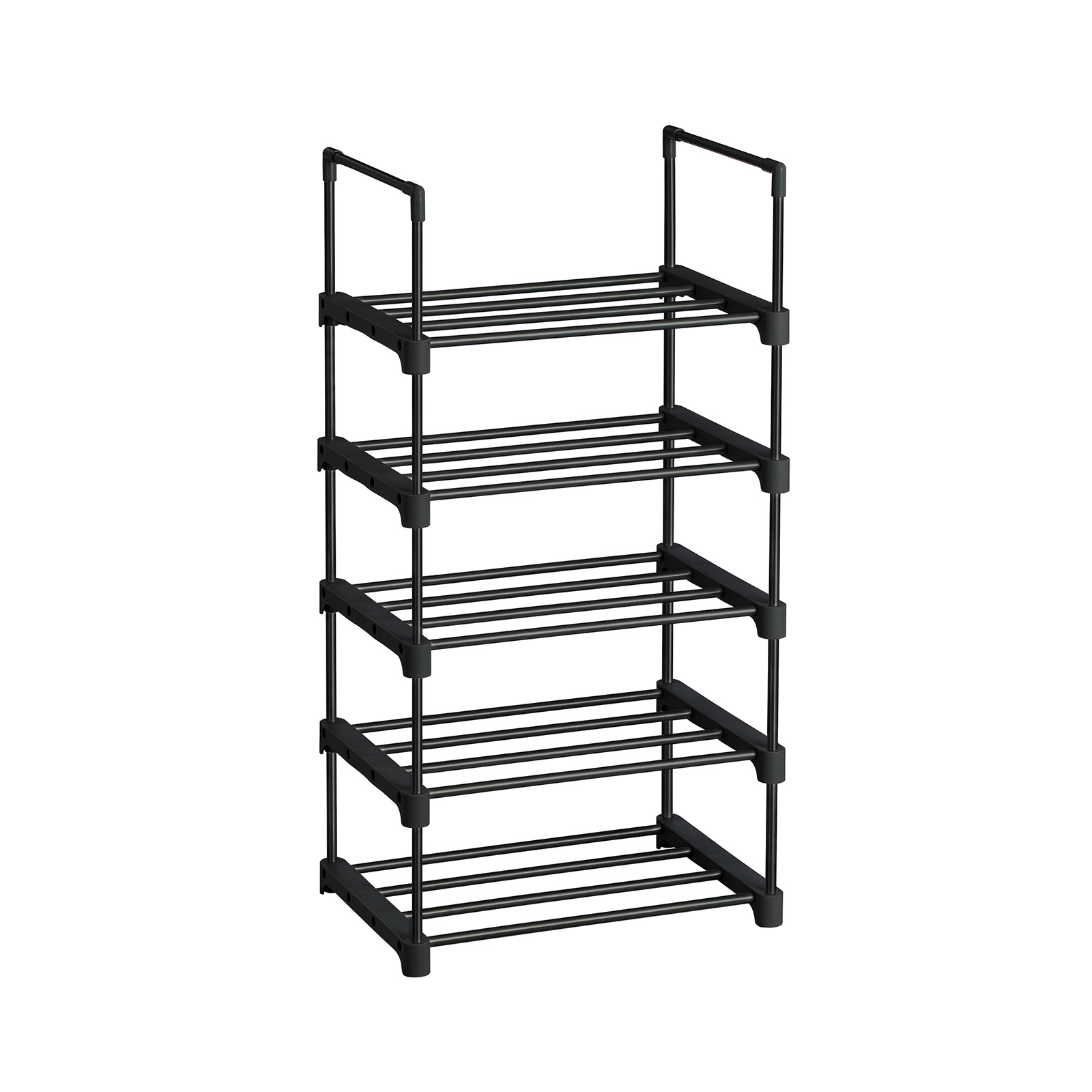 5-Tier Metal Stackable Shoe Rack - Indigo Home