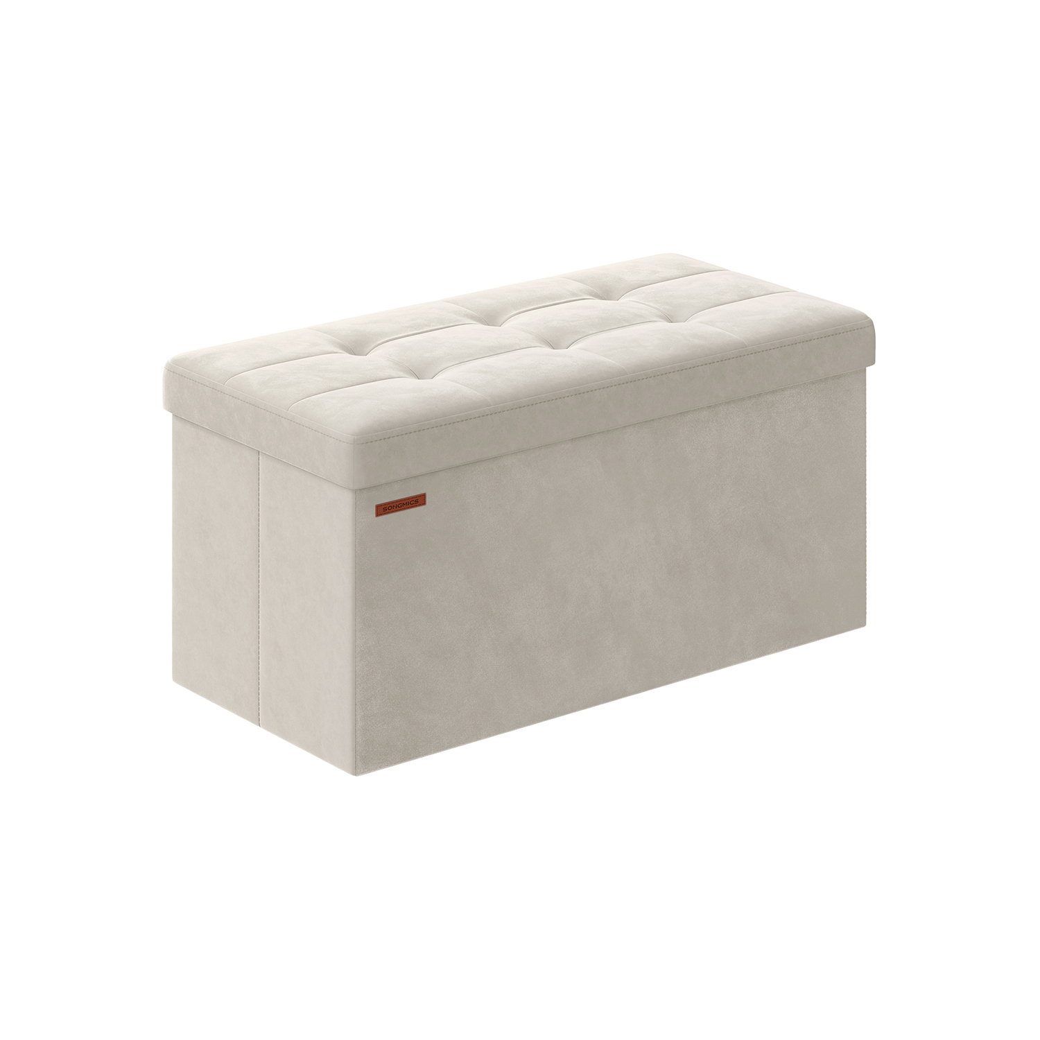 Ottoman Foot Rest - VELSO Foldable Small Footstool - White - Indigo Home