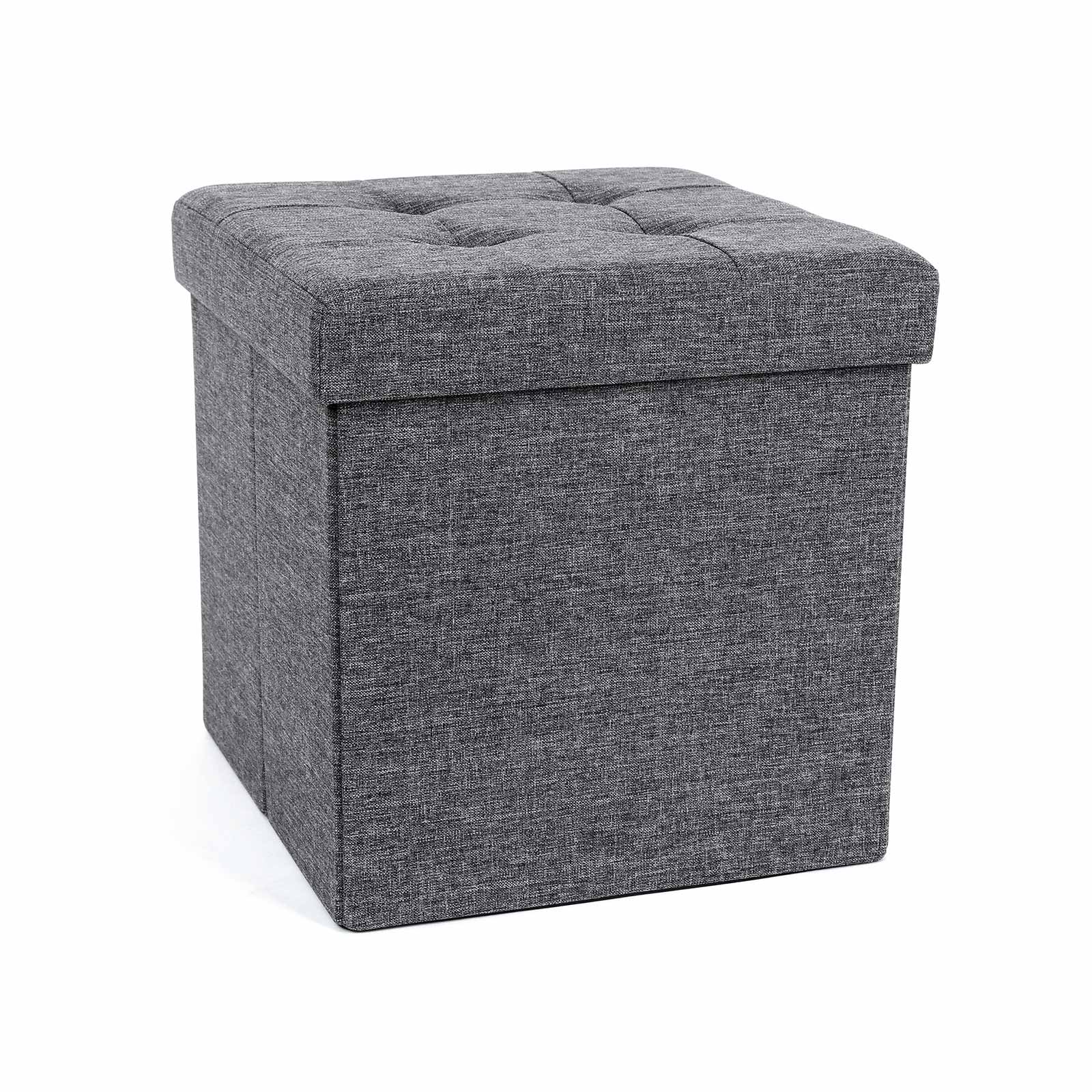 Linenette Storage Ottoman - Indigo Home