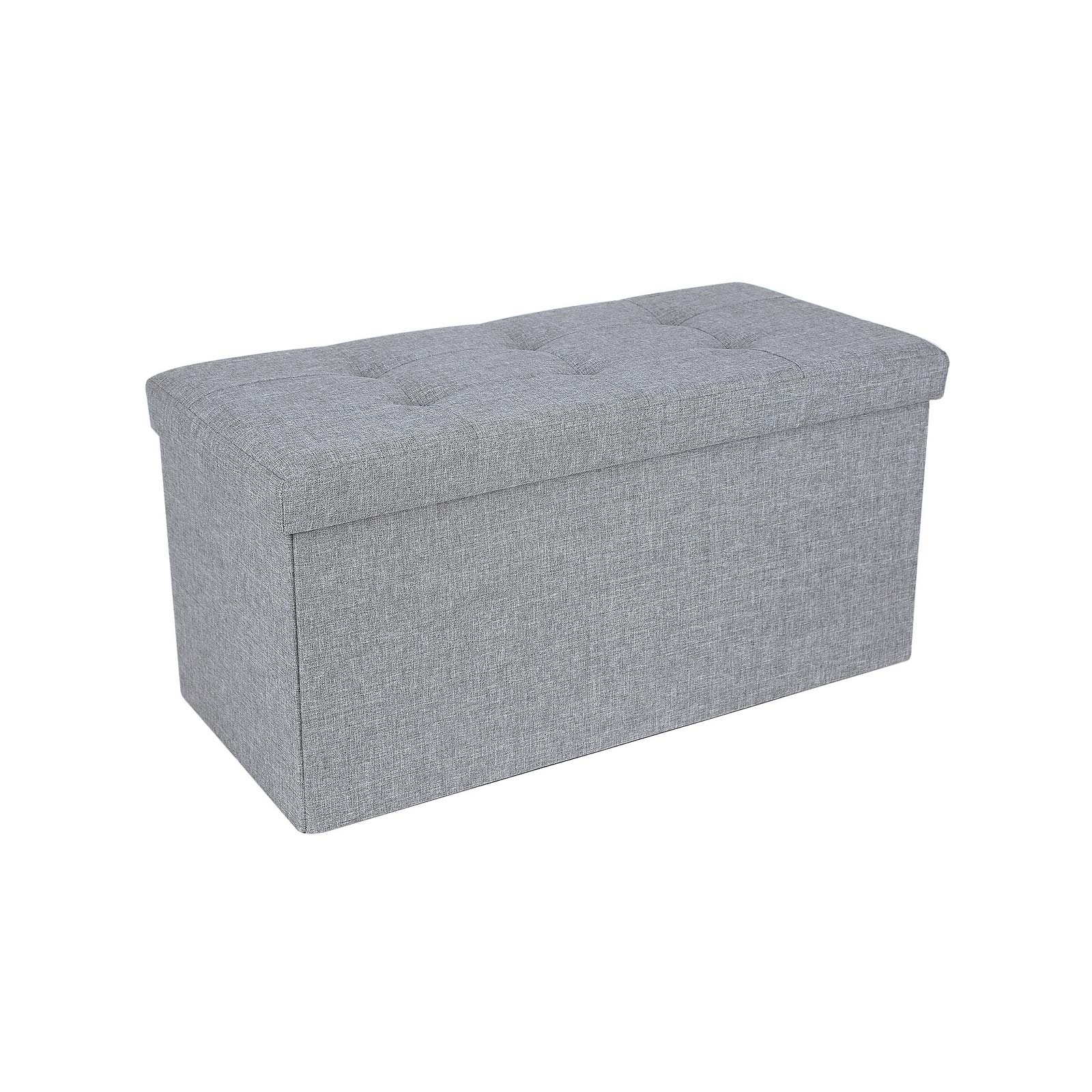 Fabric Storage Ottoman - Indigo Home