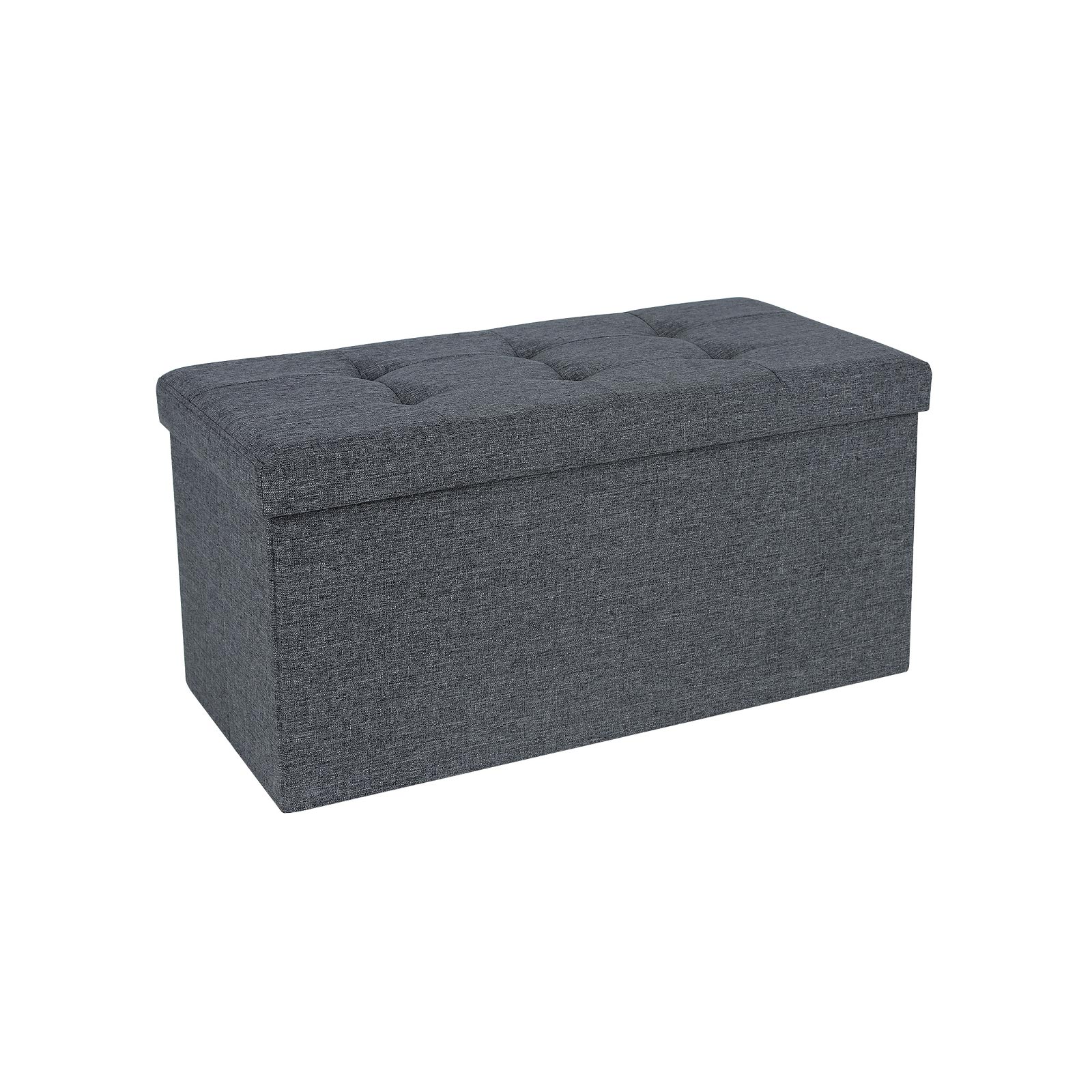 Fabric Storage Ottoman - Indigo Home