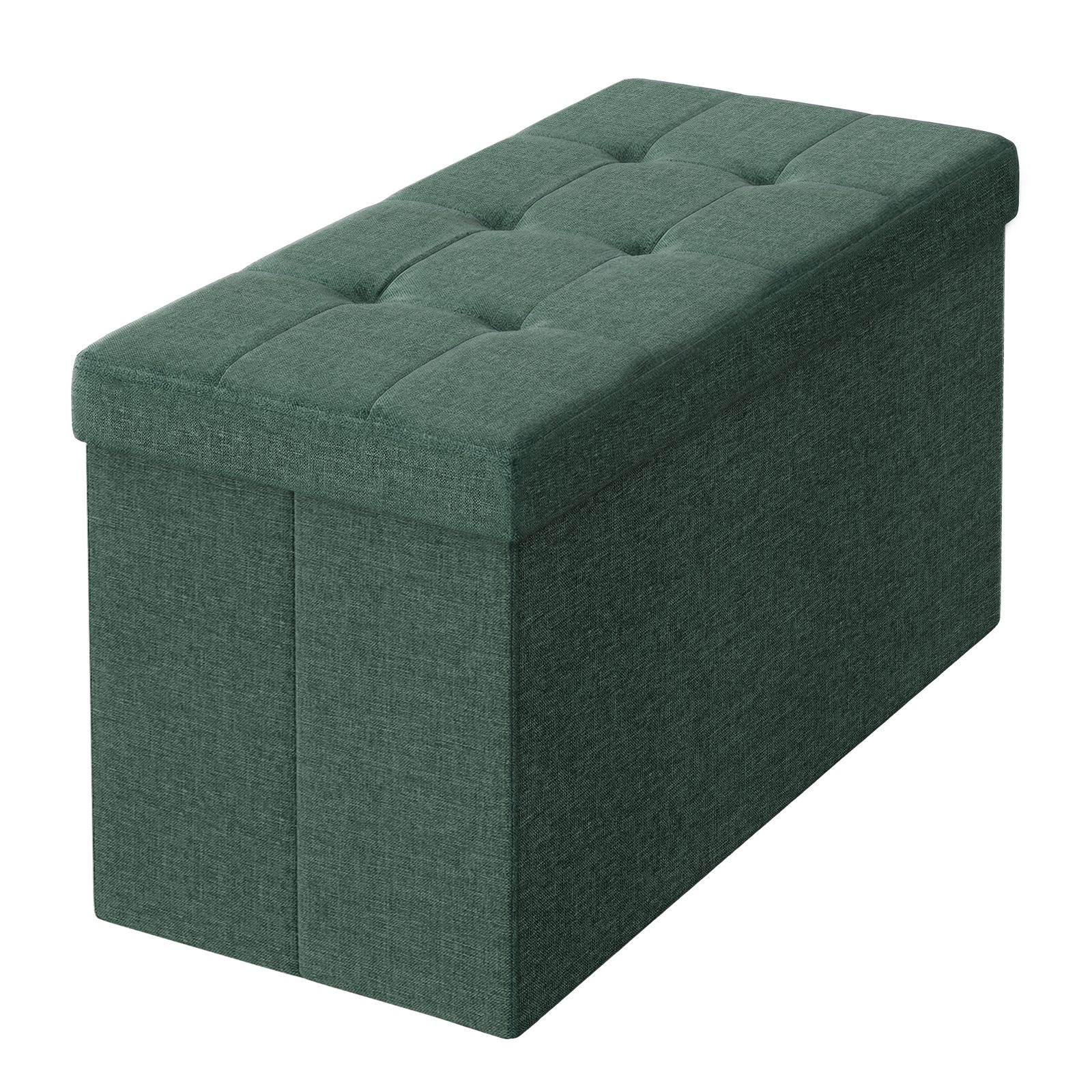 WINHAM Storage Ottoman End of Bed Bench - Vintage Green - Indigo Home