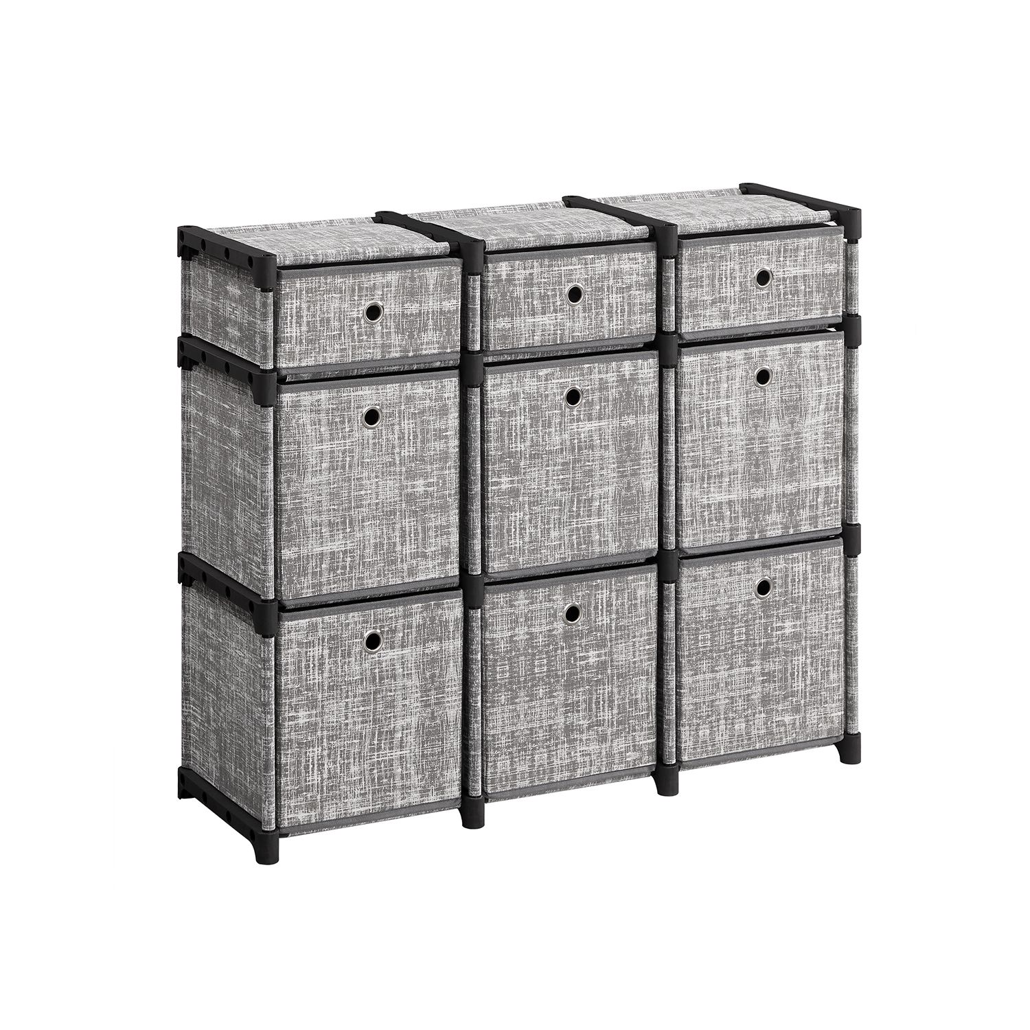 QUINTE Grey Chest of Drawers - Medium-sized, 9 Drawers - Indigo Home