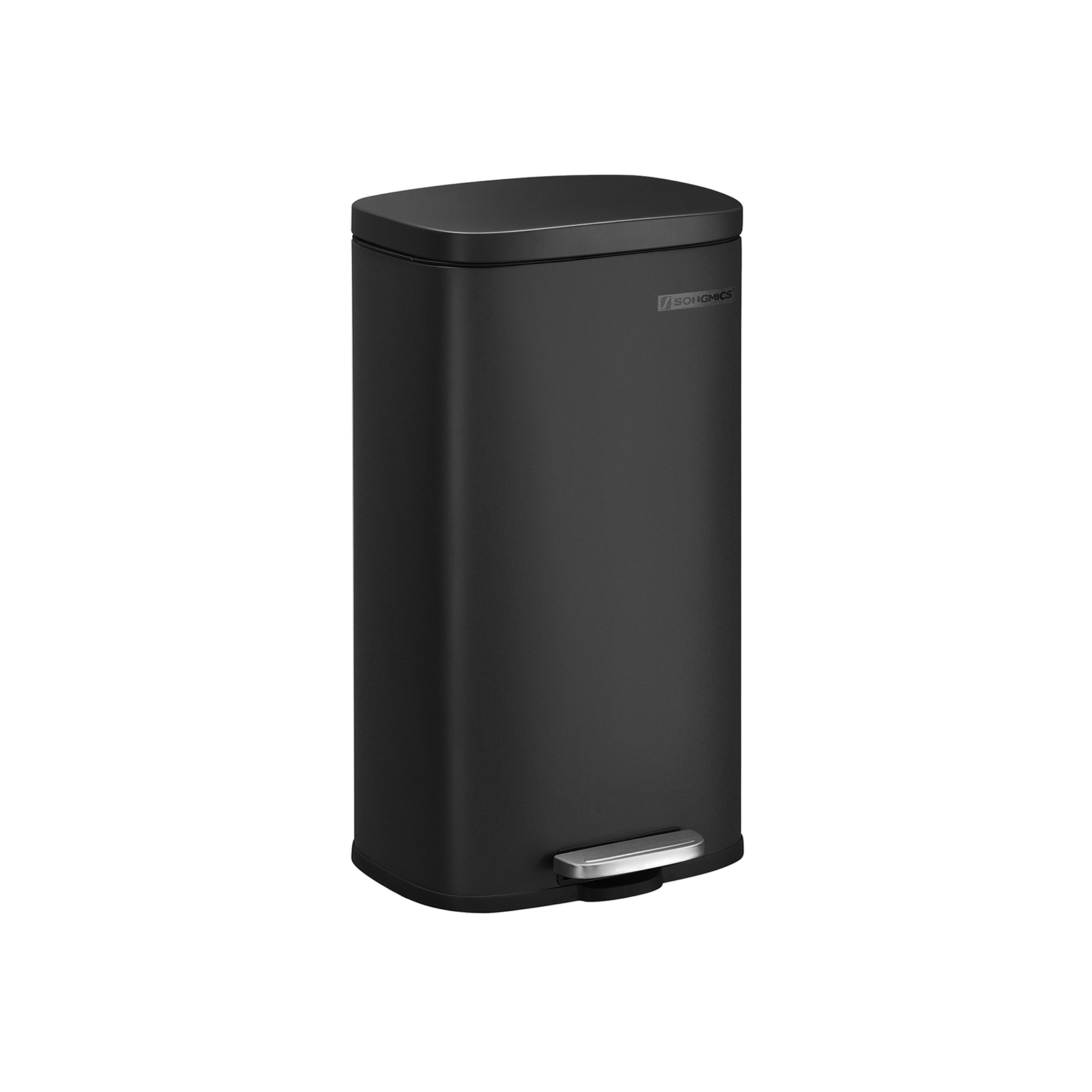 Black Step-On Trash Can for Kitchen - Indigo Home