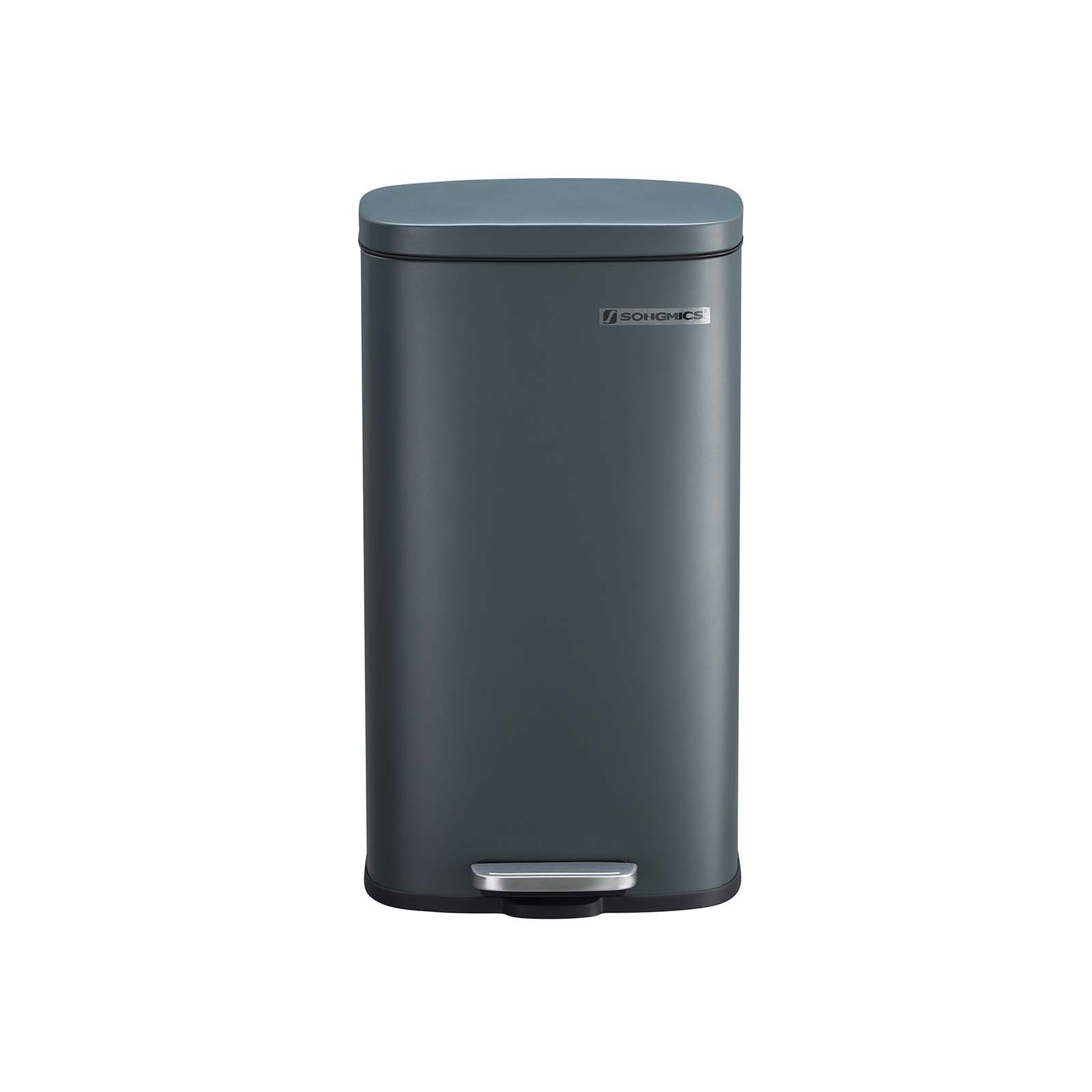 30L Pedal Trash Can - Indigo Home