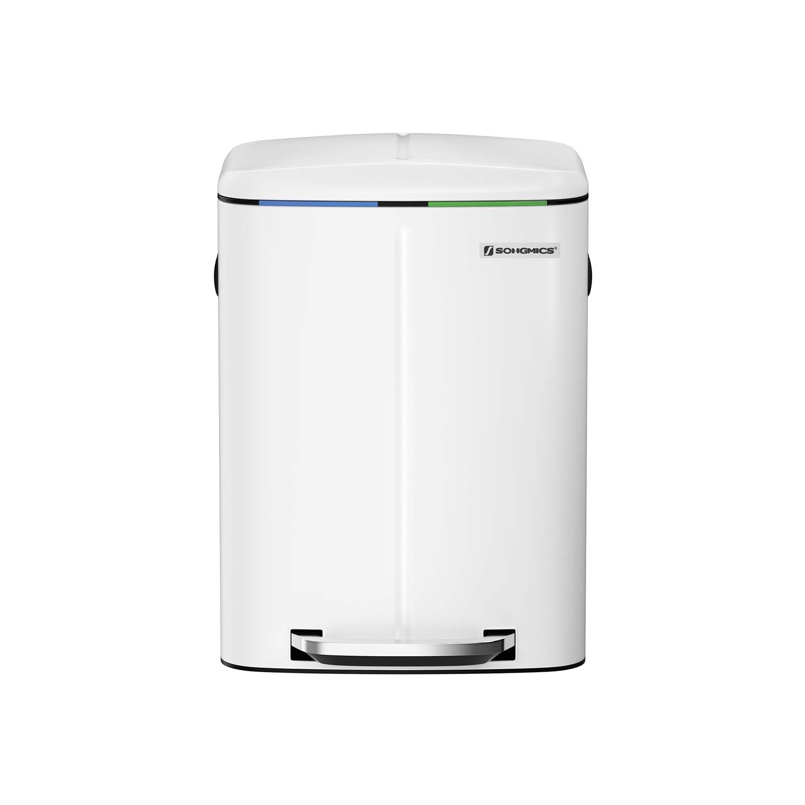 Dual Metal Rubbish Bin - Indigo Home