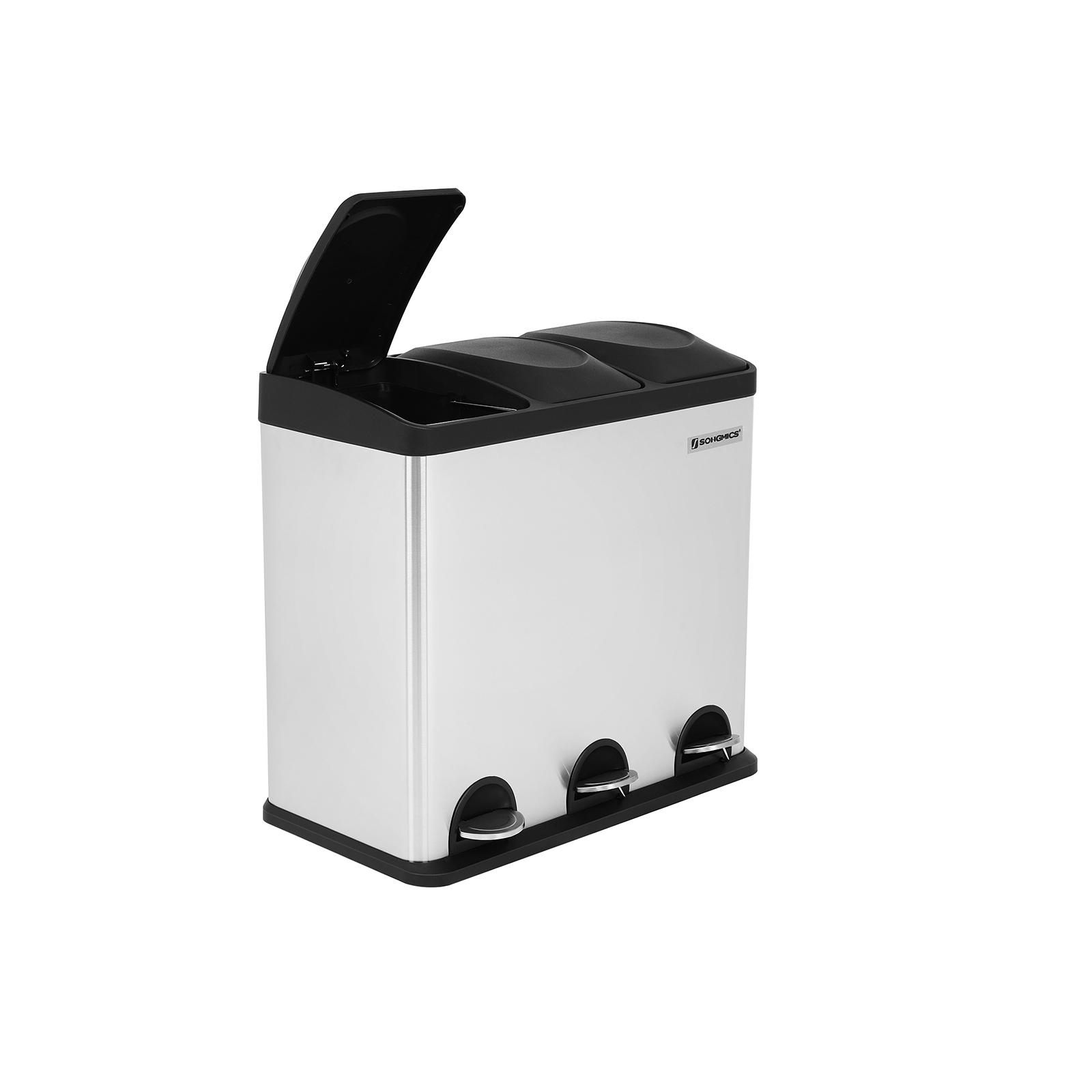 54L Large Trash Can - Indigo Home