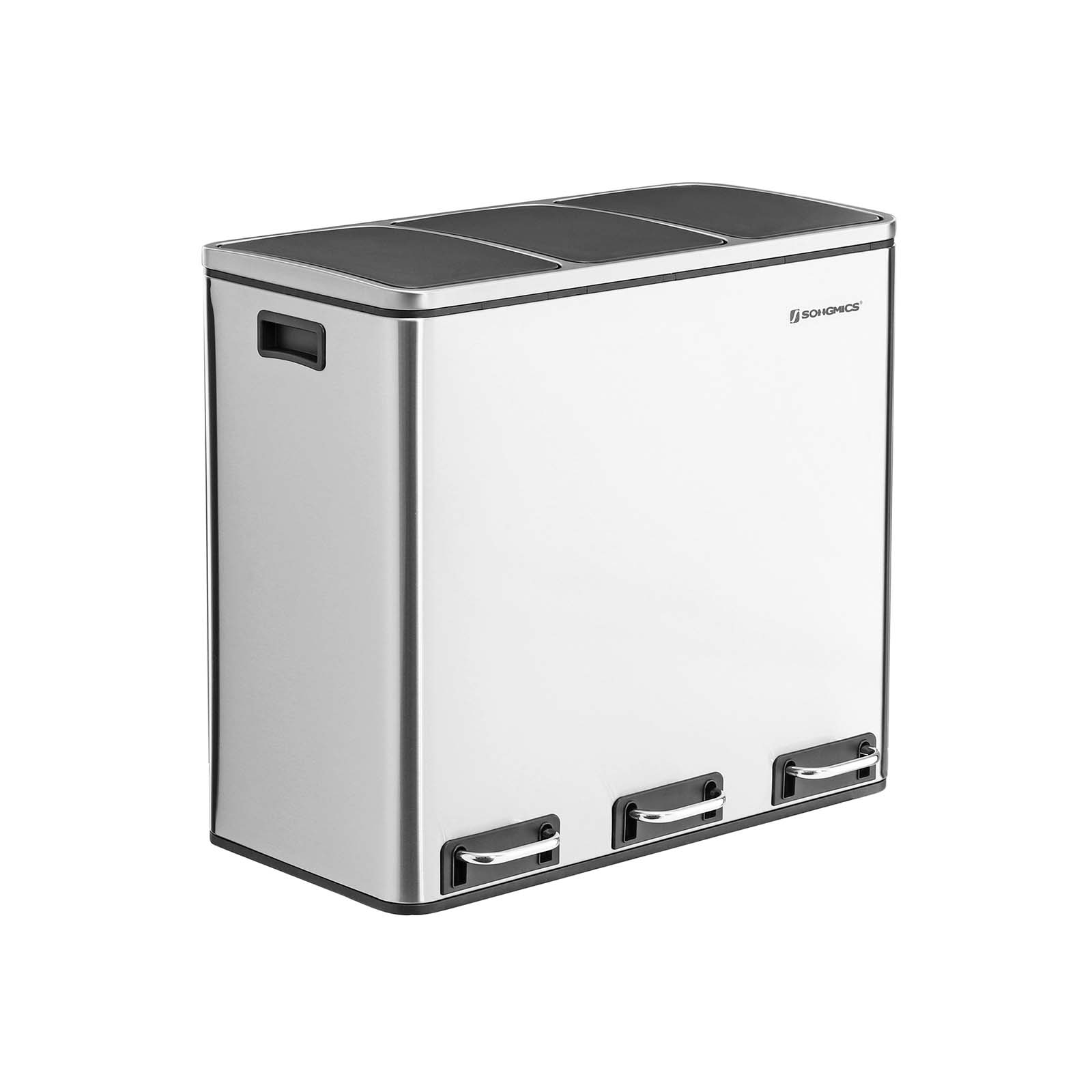 3 Compartments Dustbin - Indigo Home