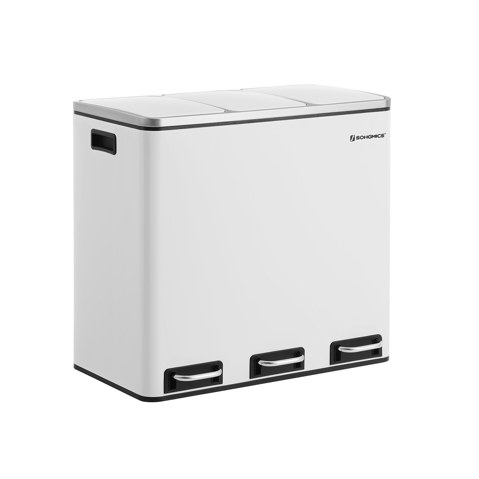 Triple Trash Can with Recycling Bin - Indigo Home