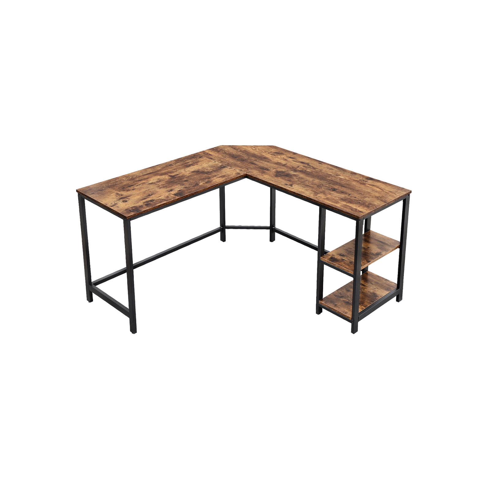 L-Shaped Computer Desk - Indigo Home