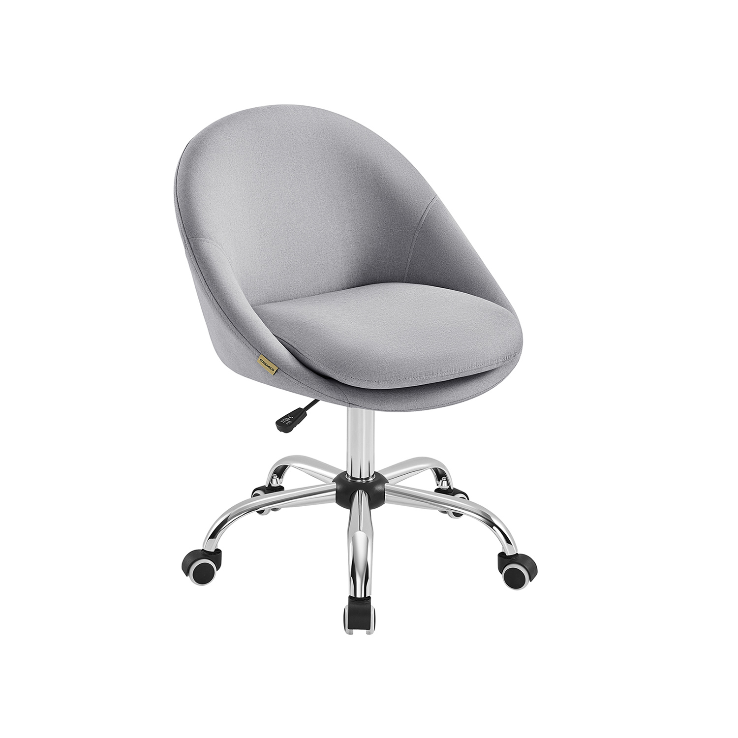 Office Chair - ORASO Wide Swivel Ergonomic Mesh Back Office Chair - Dove Grey - Indigo Home