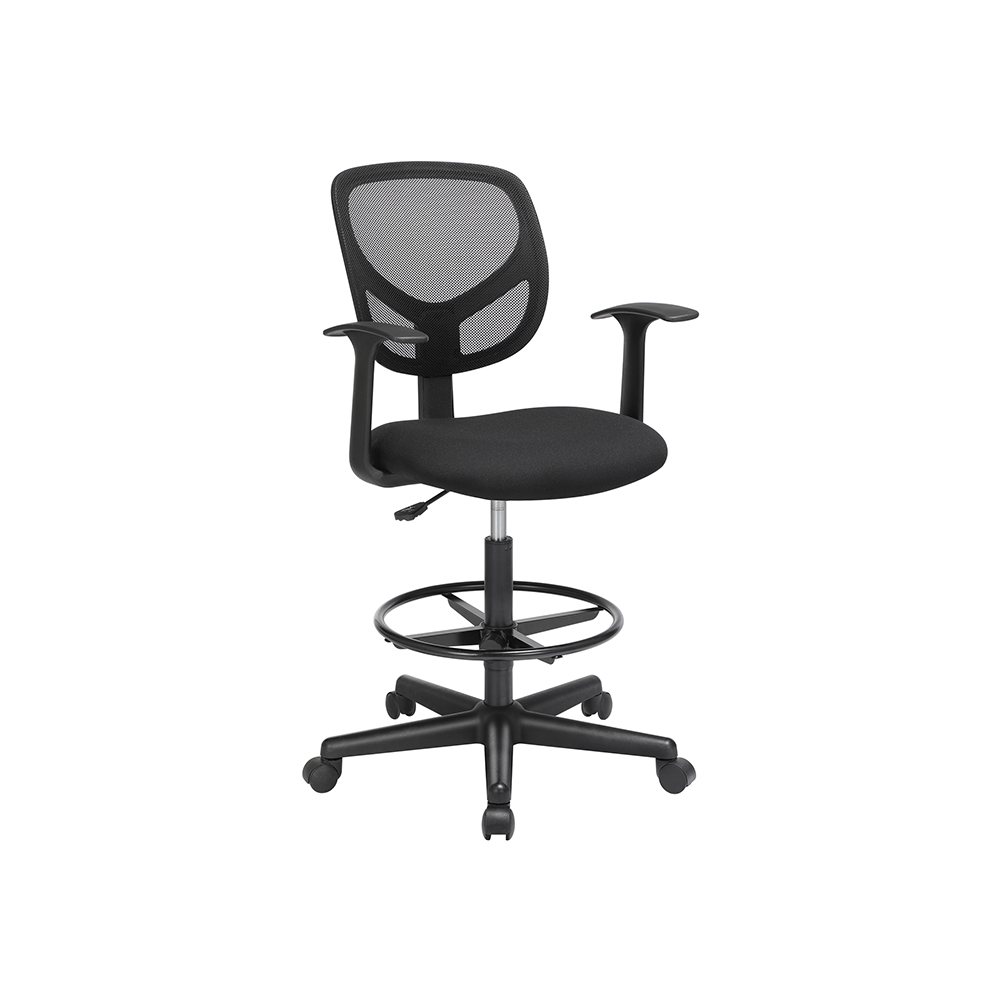 Drafting Stool Chair with Armrest - Indigo Home