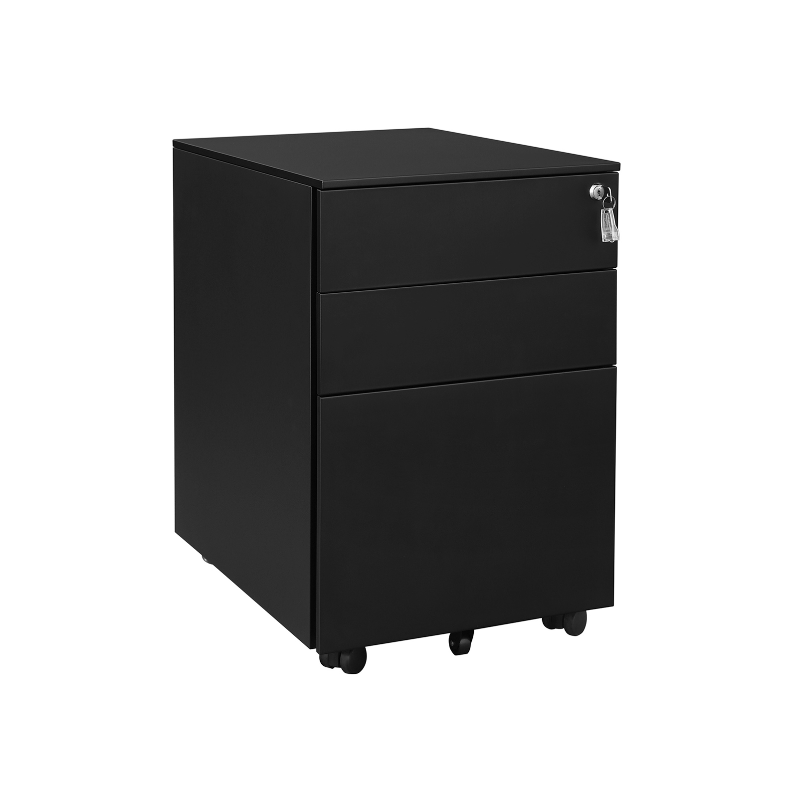 Black Steel File Cabinet - Indigo Home