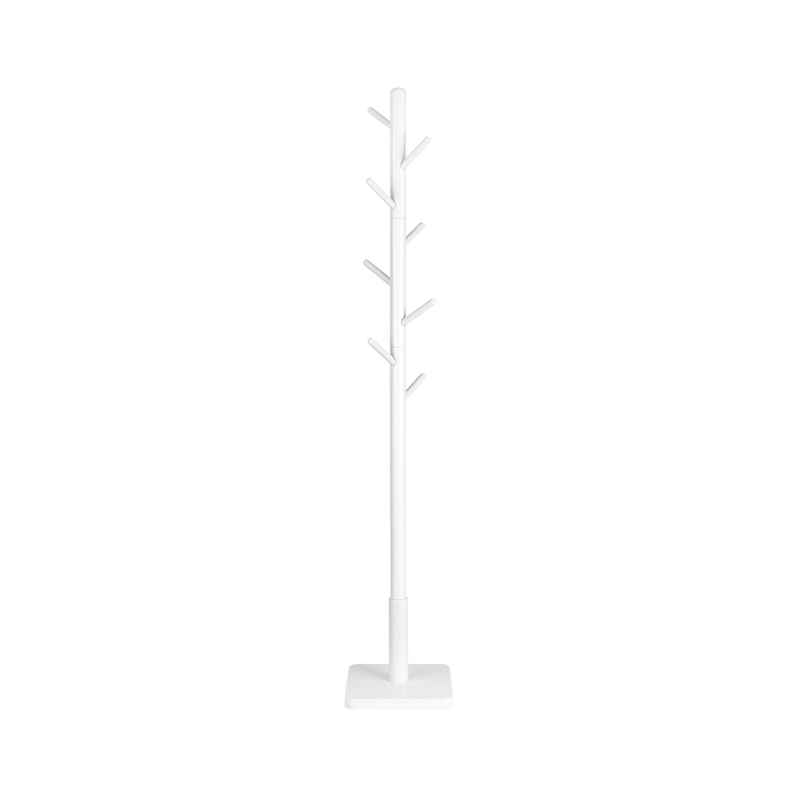 White Coat Stand with 8 Hooks - Indigo Home