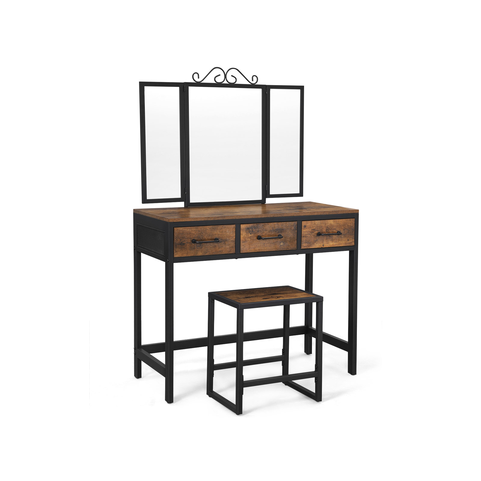 Vanity Table and Stool Set - Indigo Home