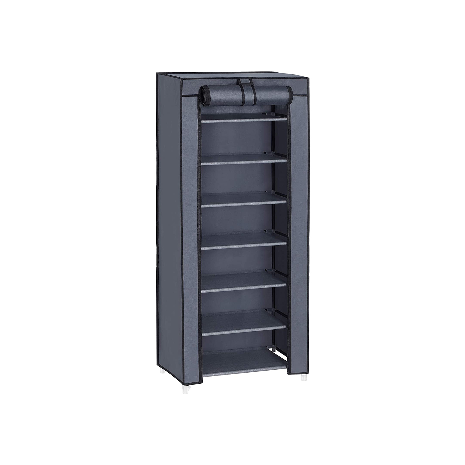 7-Tier Shoe Organiser with Cover - Indigo Home