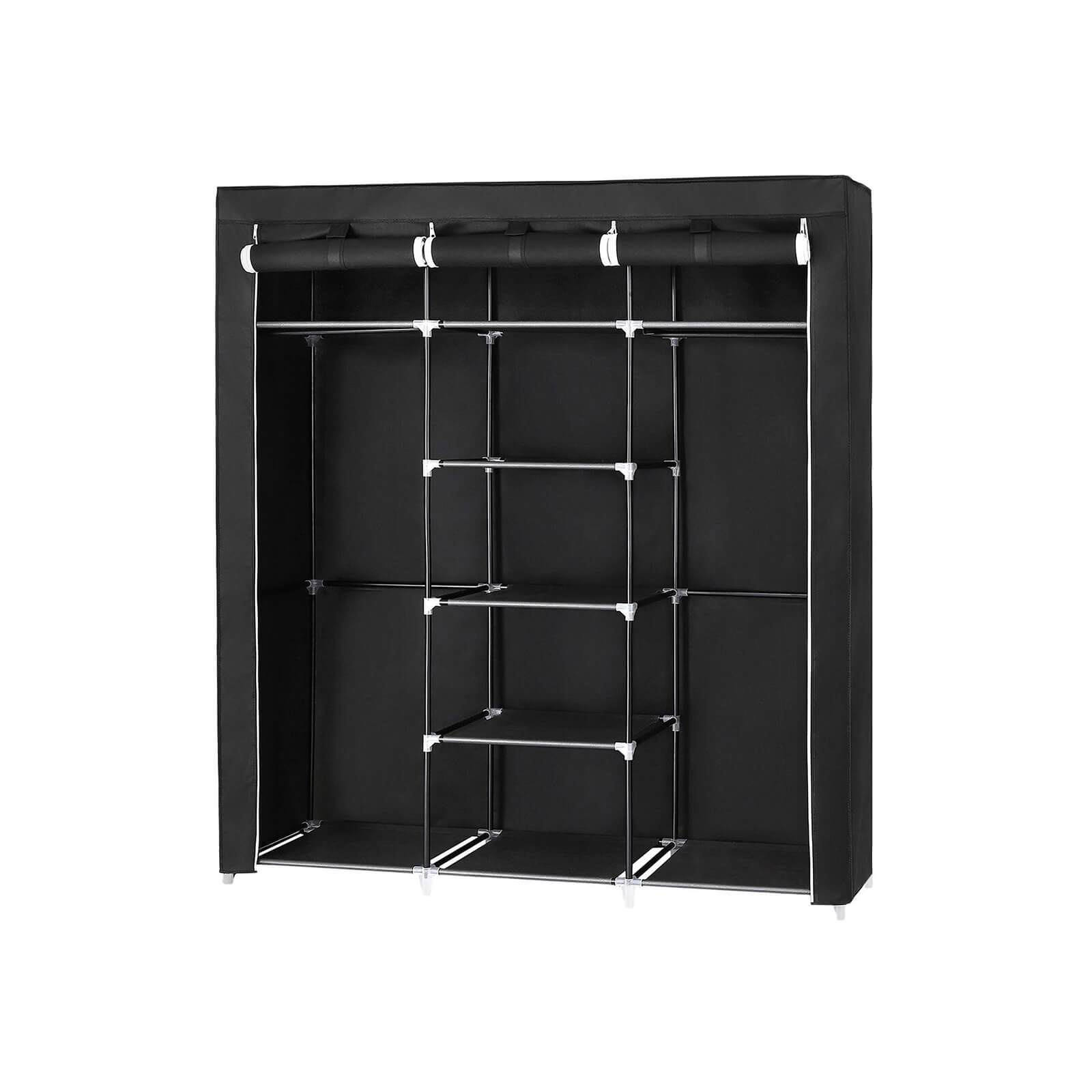 Canvas Clothes Wardrobe - Indigo Home