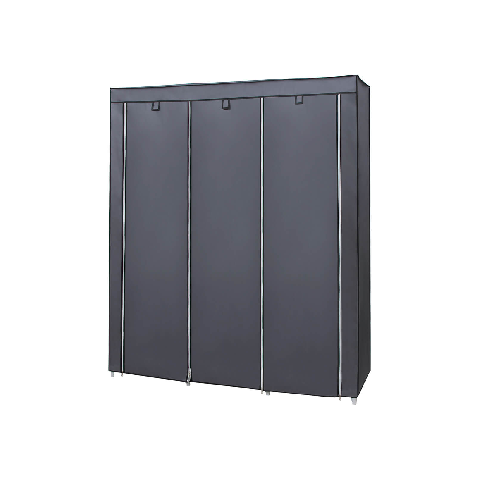 Gray Canvas Wardrobe - Indigo Home