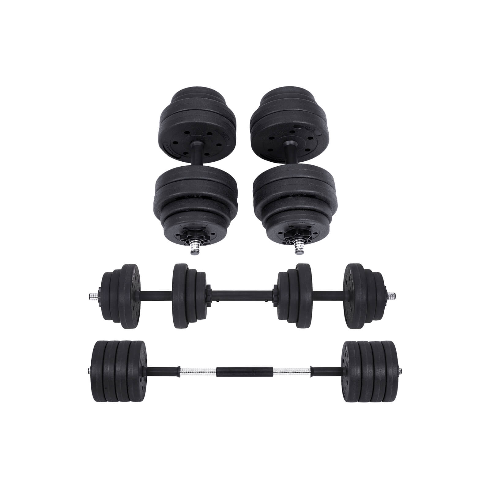 Black Adjustable Dumbbells Set - Indigo Home