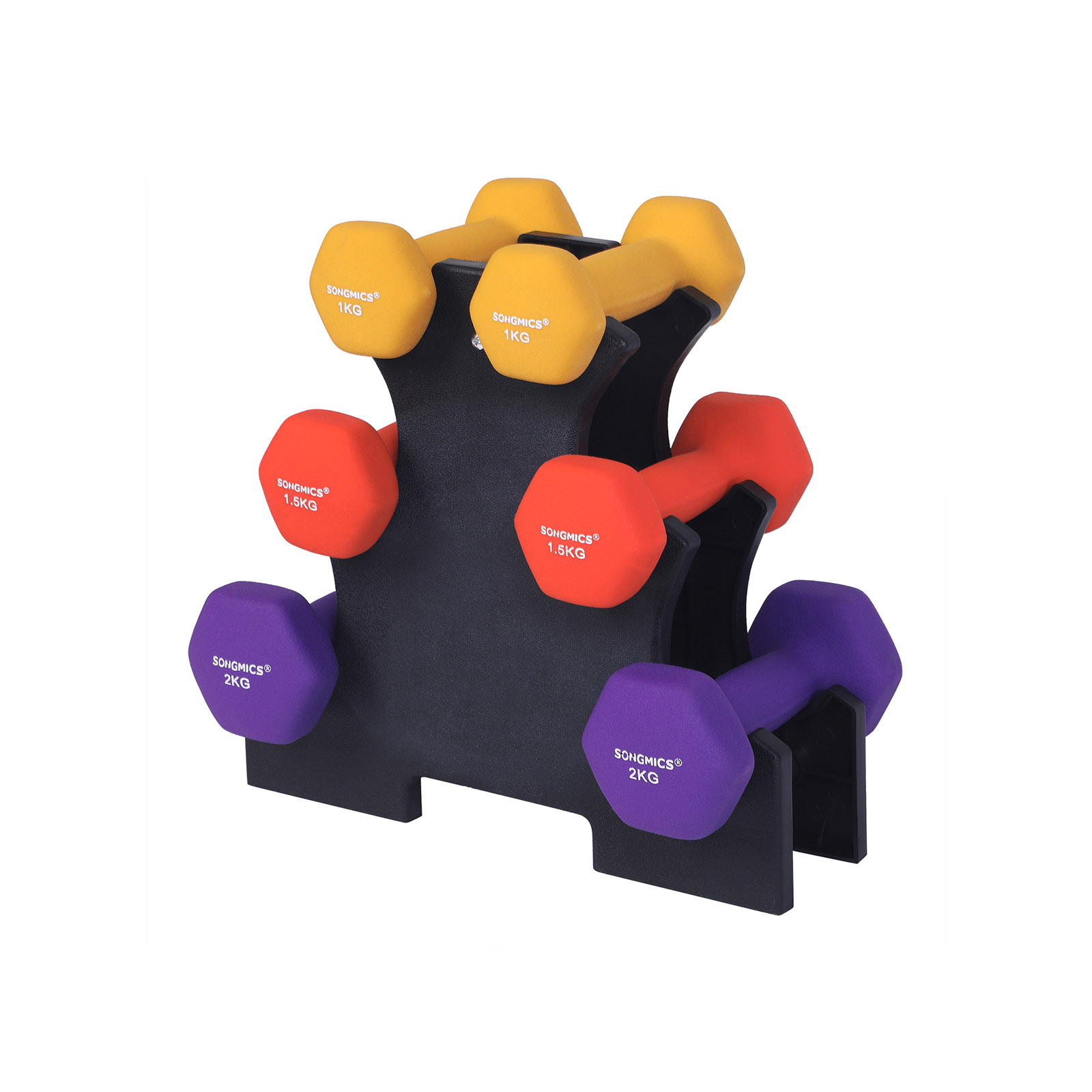 Various Coloured Vinyl Dumbbells - Indigo Home
