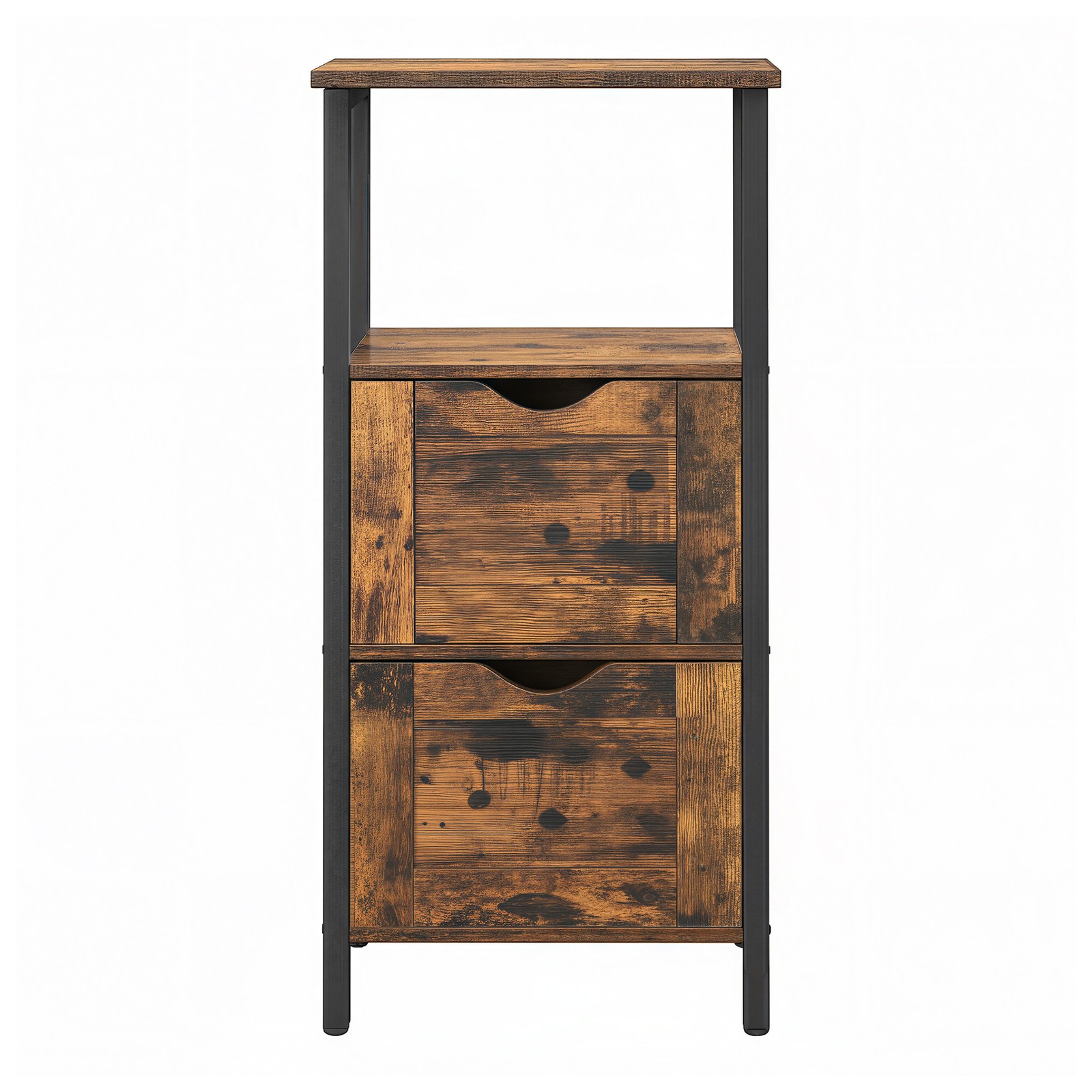 BRISTOWELL 3 Tier Tall Storage Tower Bathroom Cabinet - Brown - Indigo Home