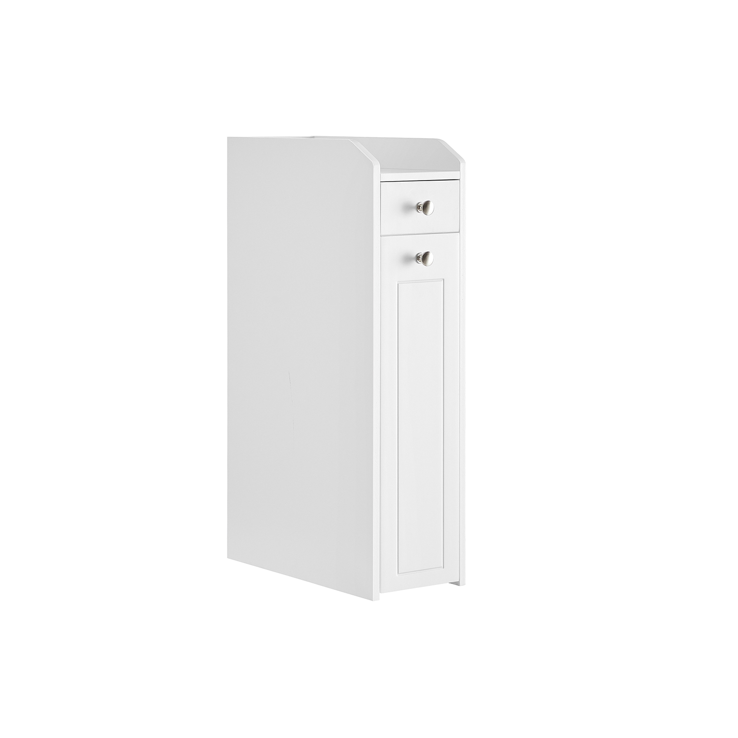 Bathroom Cabinet - VIVNOS Slim Bathroom Storage Unit with Shelves - White - Indigo Home