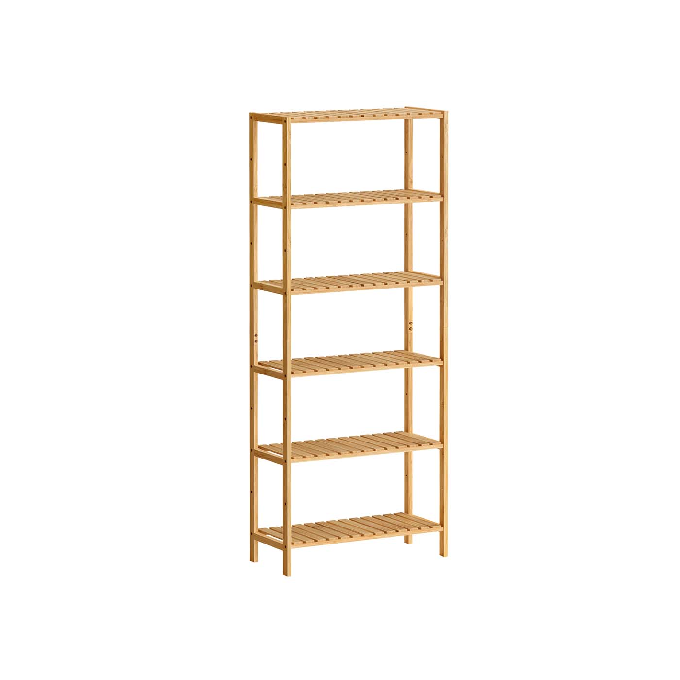 CHESTERMERE 6 Tier Bathroom Cabinet with Storage Shelf - Beige - Indigo Home
