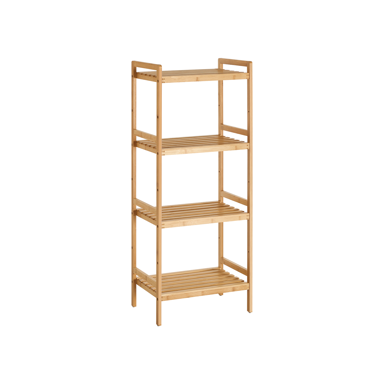 4-Tier Bamboo Shelving Unit - Indigo Home