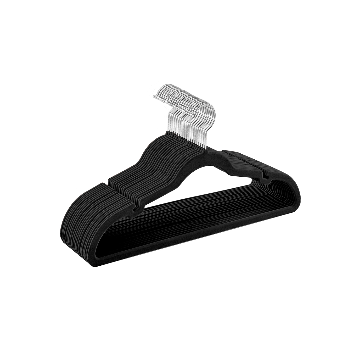 20-Pack Velvet Hangers Ink Black - Indigo Home