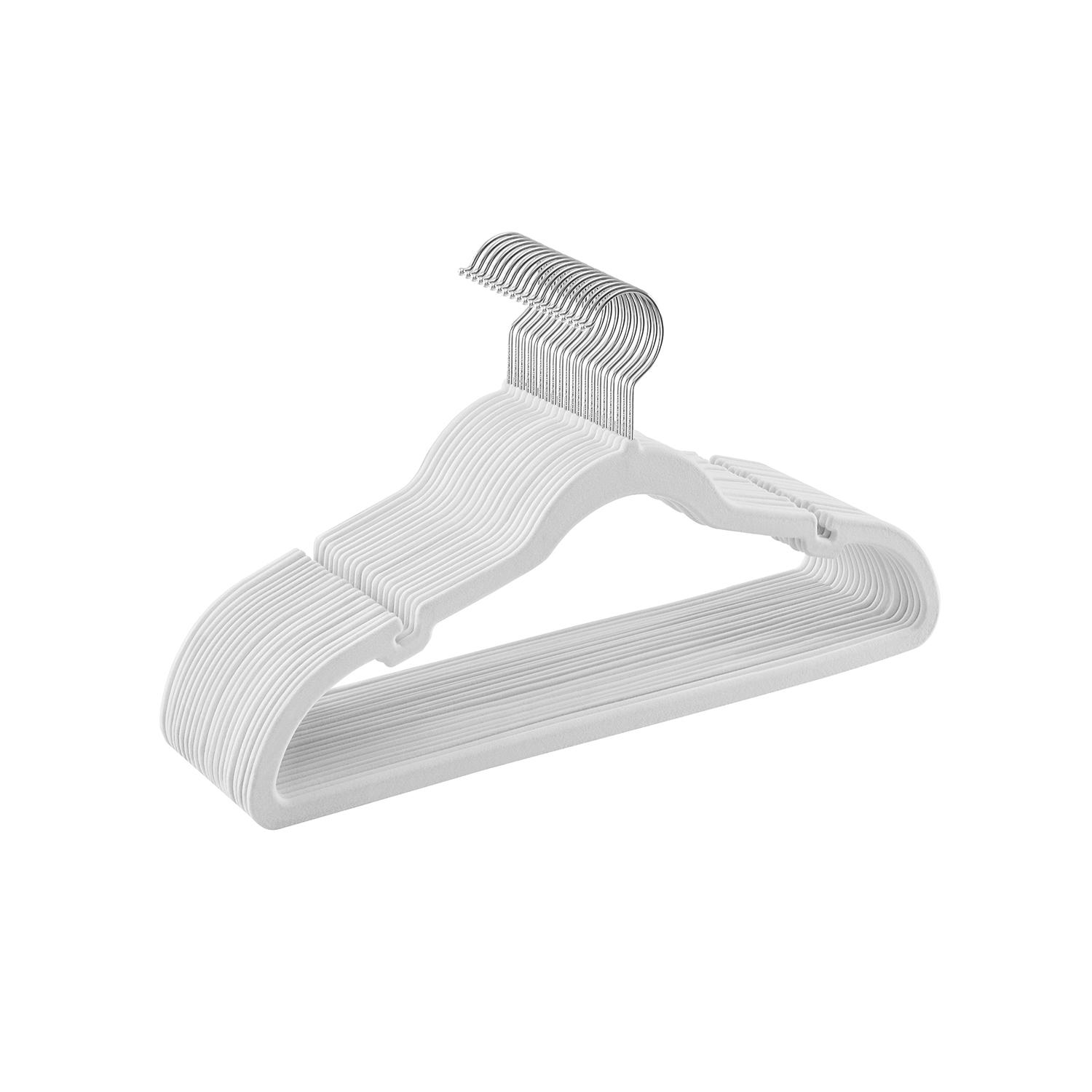 20-Pack Velvet Hangers Cloud White - Indigo Home