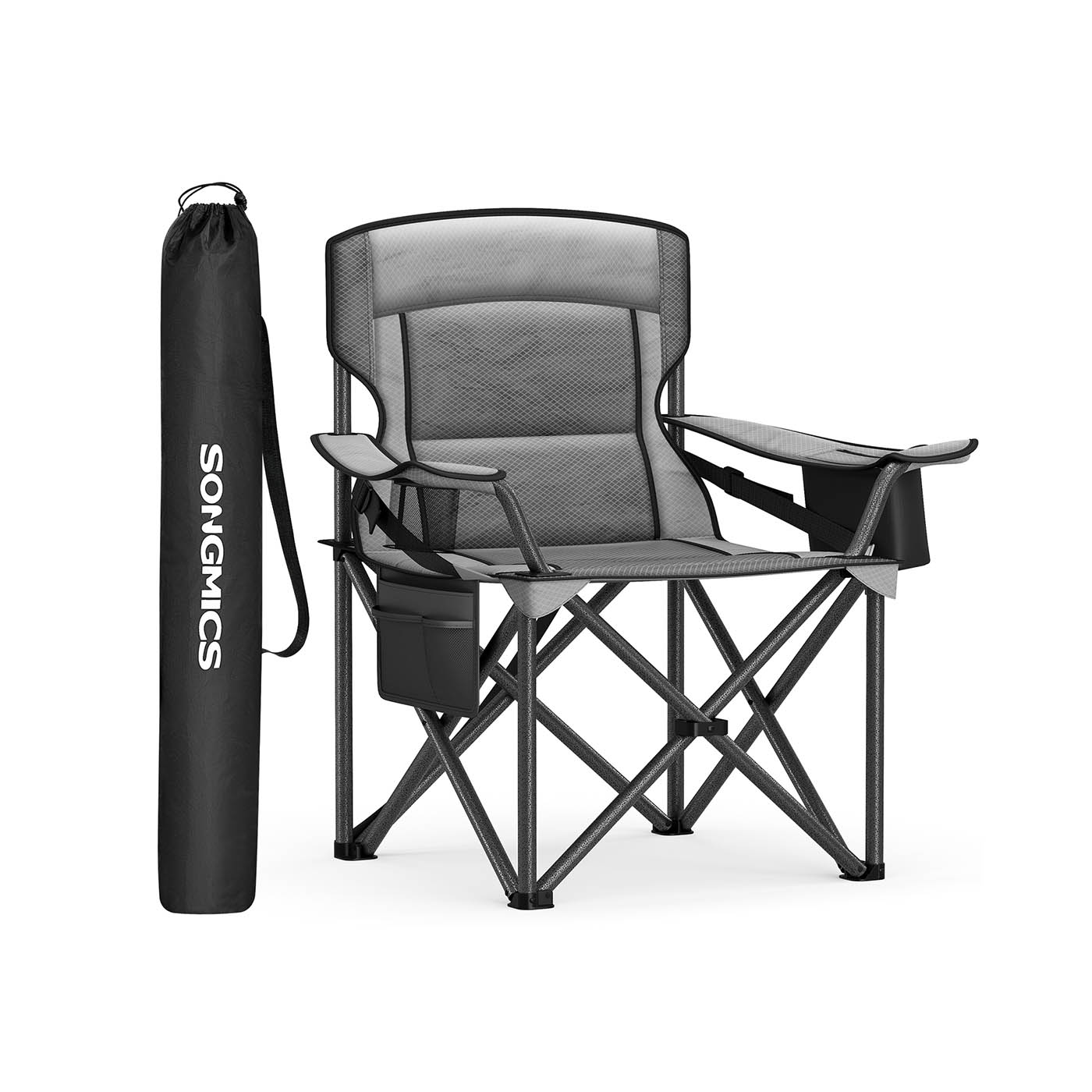 Camping Chair - ORARAE Foldable with Cup Holder - Slate Grey - Indigo Home