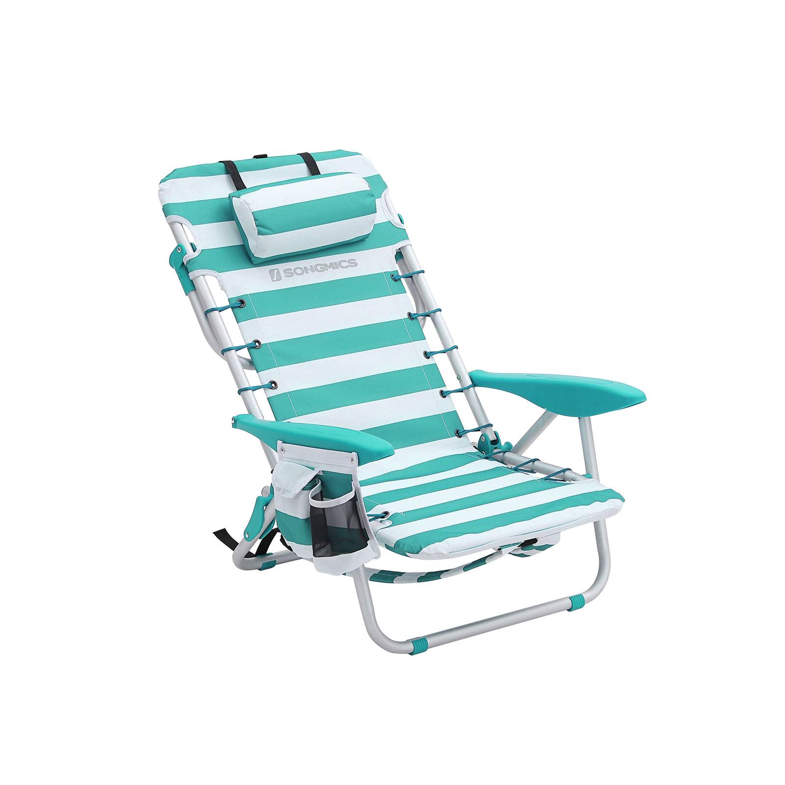 Portable Beach Chair with Headrest - Indigo Home