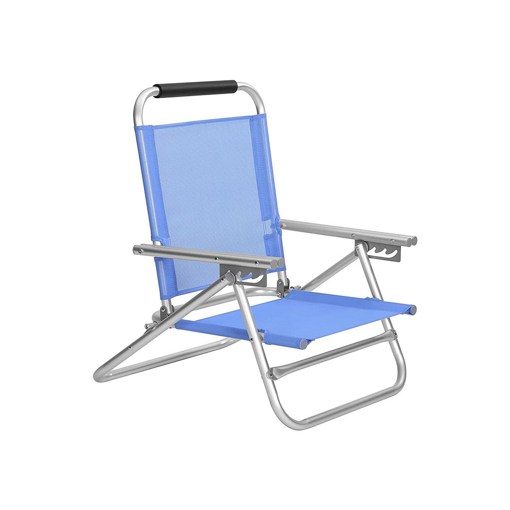 Portable Beach Chair with Reclining Backrest - Indigo Home