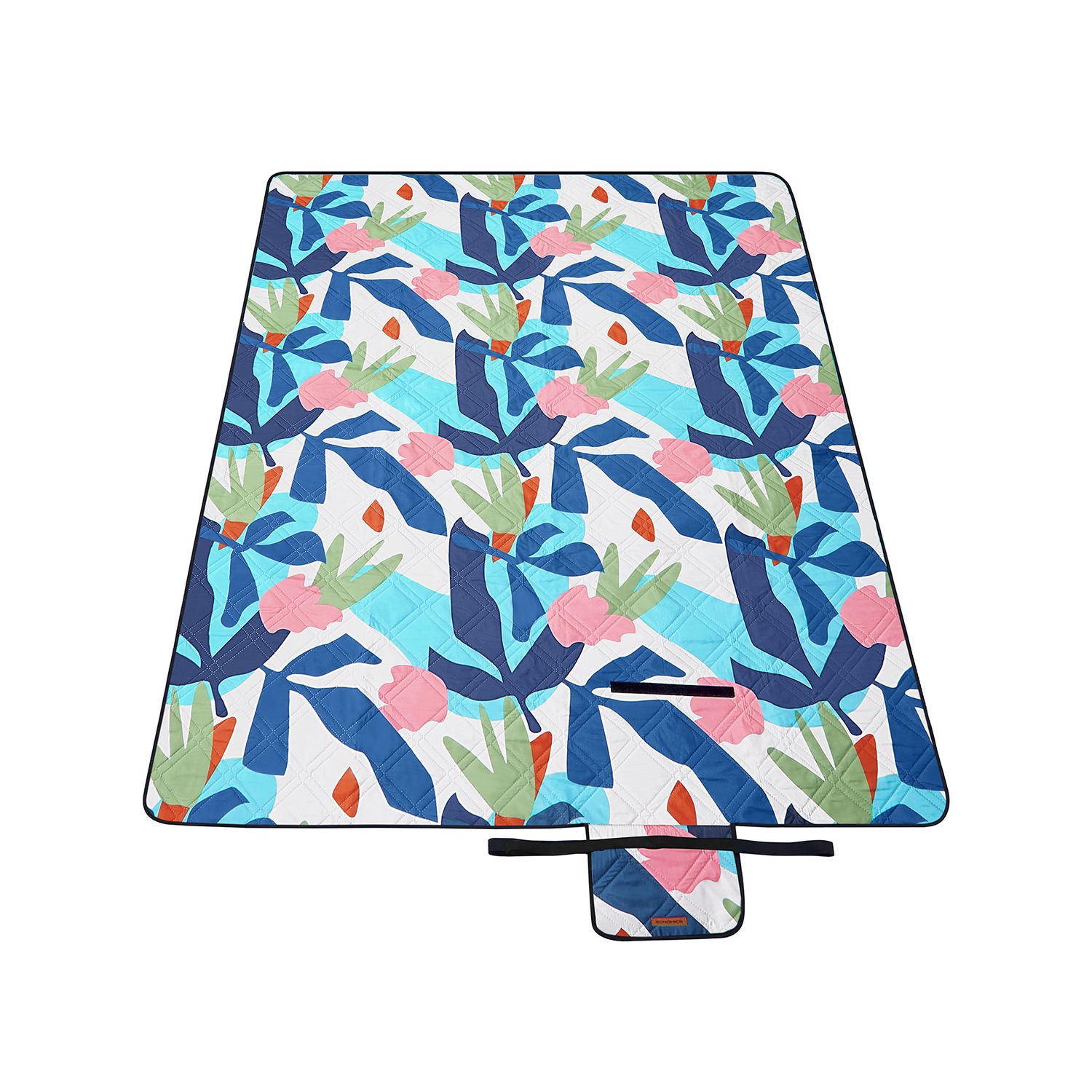 Picnic Blanket - AVODA Colourful Fern Outdoor Blanket - 200 x 150 cm - Multi Colour - Indigo Home